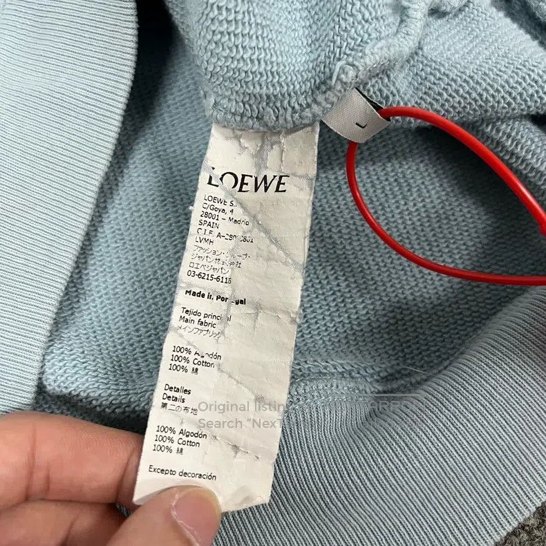 Loewe Loewe Embroidered Logo Round Neck Sweatshirt Size L / US 10 / IT 46 - 6 Thumbnail
