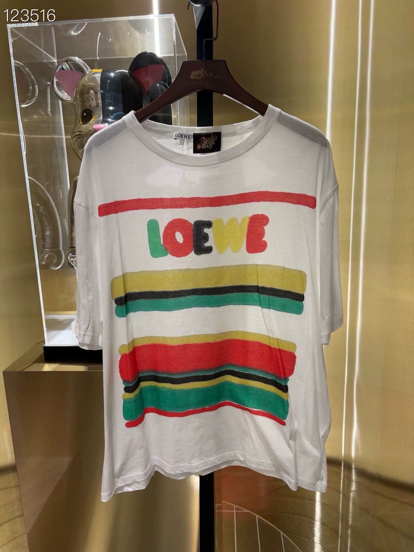 Loewe Loewe Logo Striped Short-Sleeve Tee Size US L / EU 52-54 / 3 - 1 Thumbnail