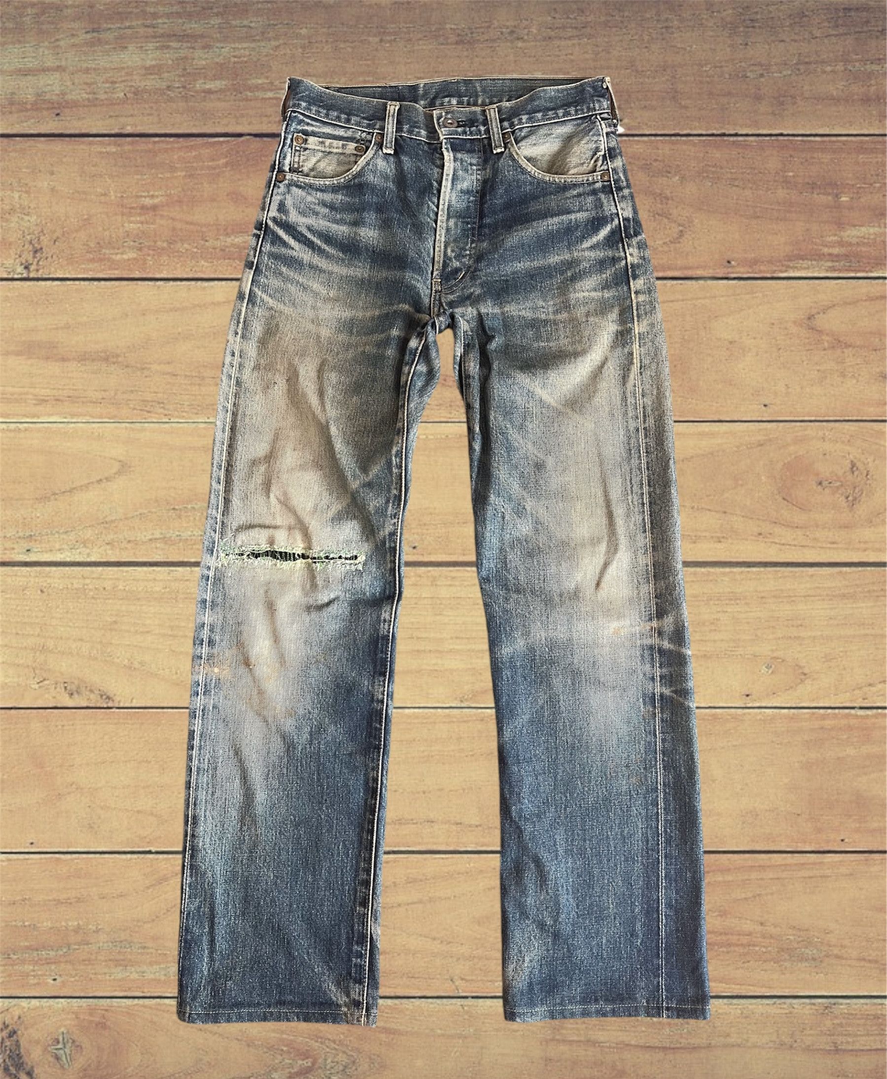 Levi's Rare Levi’s 503BXX Big E Redline W30 L34 Denim Distressed Size US 30 / EU 46 - 1 Thumbnail