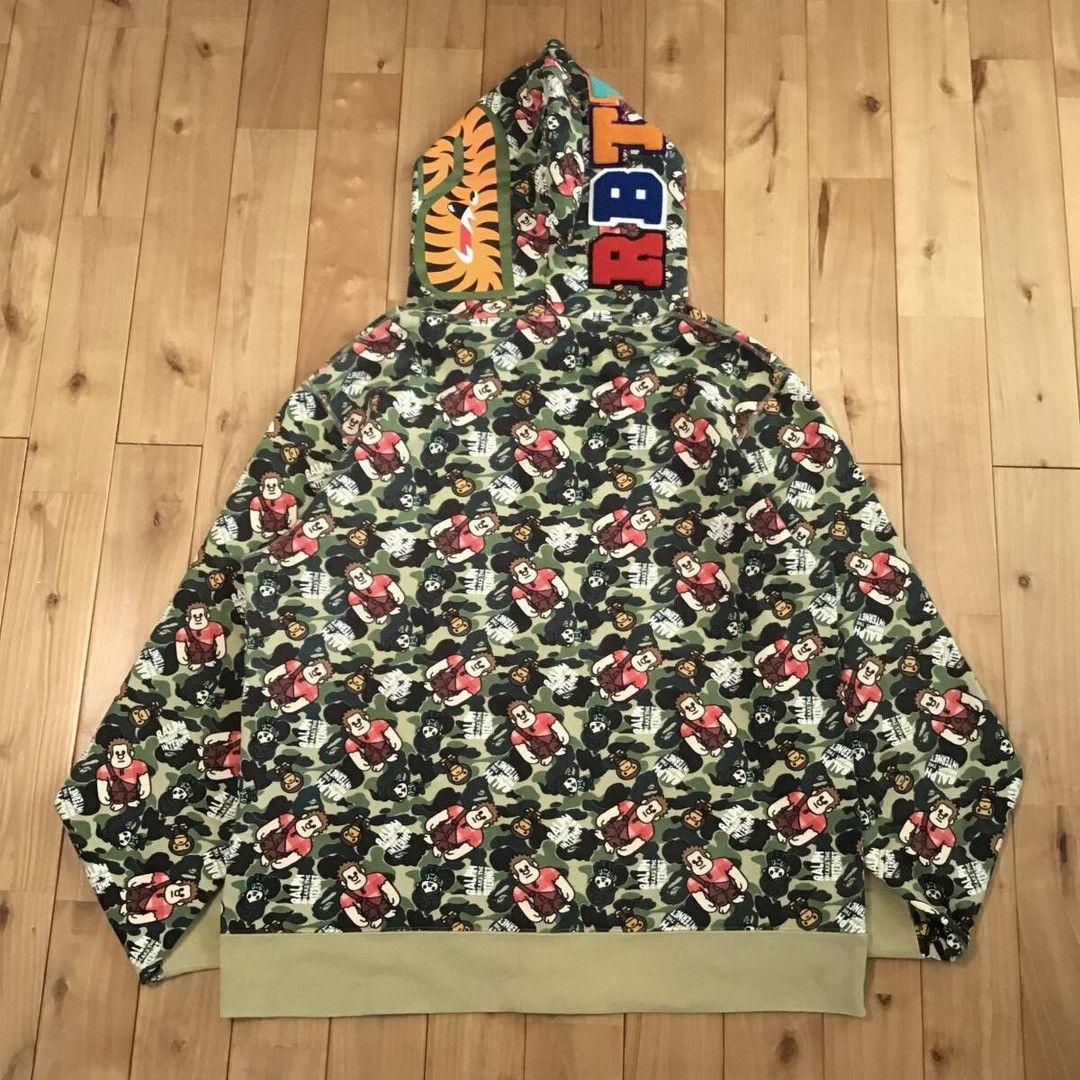 Bape BAPE Disney Ralph Breaks the Internet Shark Full Zip Hoodie Size US XXL / EU 58 / 5 - 6 Thumbnail