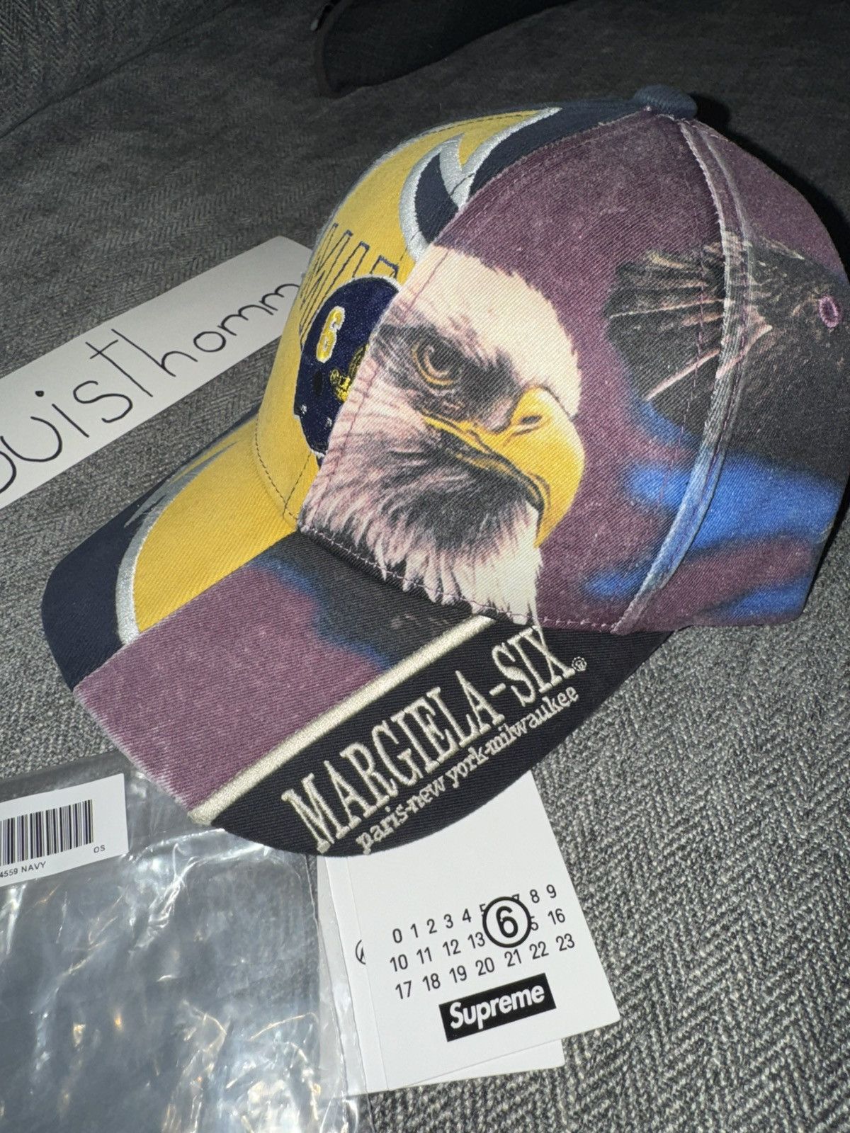 Maison Margiela × Supreme Supreme x MM6 Maison Margiela Split 6-Panel Navy Size ONE SIZE - 2 Thumbnail