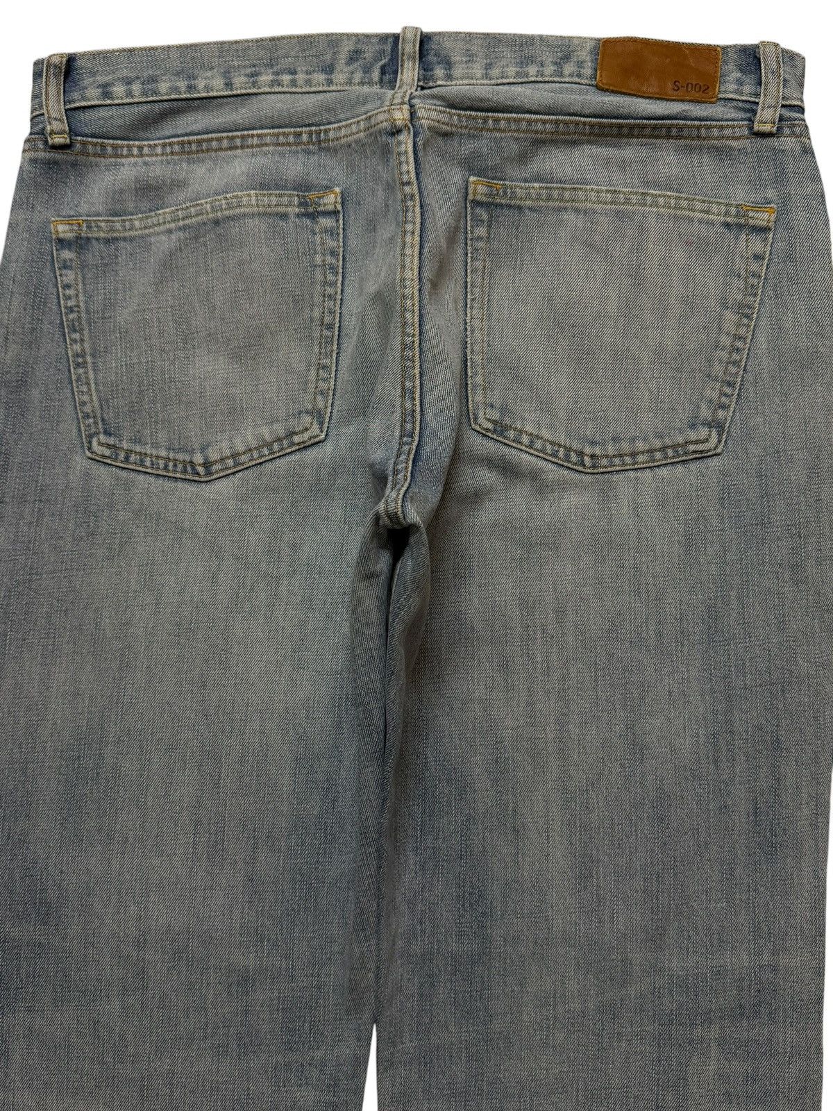 Uniqlo Vintage Y2K Japanese Uniqlo Blue Faded Distressed Wide Leg Size US 35 - 4 Thumbnail