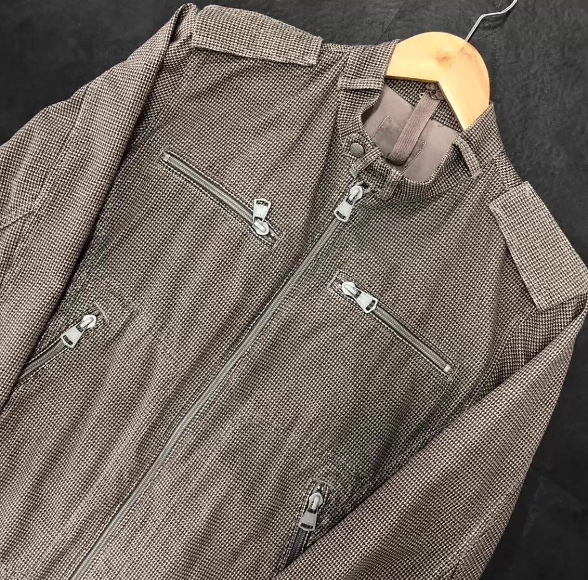 Diesel Diesel Vintage Biker Zip Shoulder Pad Jacket Size US S / EU 44-46 / 1 - 2 Thumbnail
