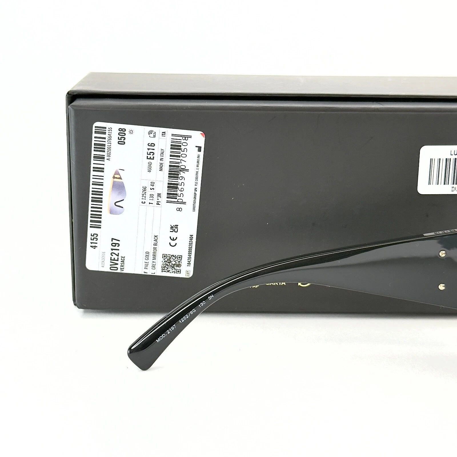 Versace VERSACE 2197 TRIBUTE SHIELD Black VE2197 Unisex Sunglasses Size ONE SIZE - 2 Thumbnail