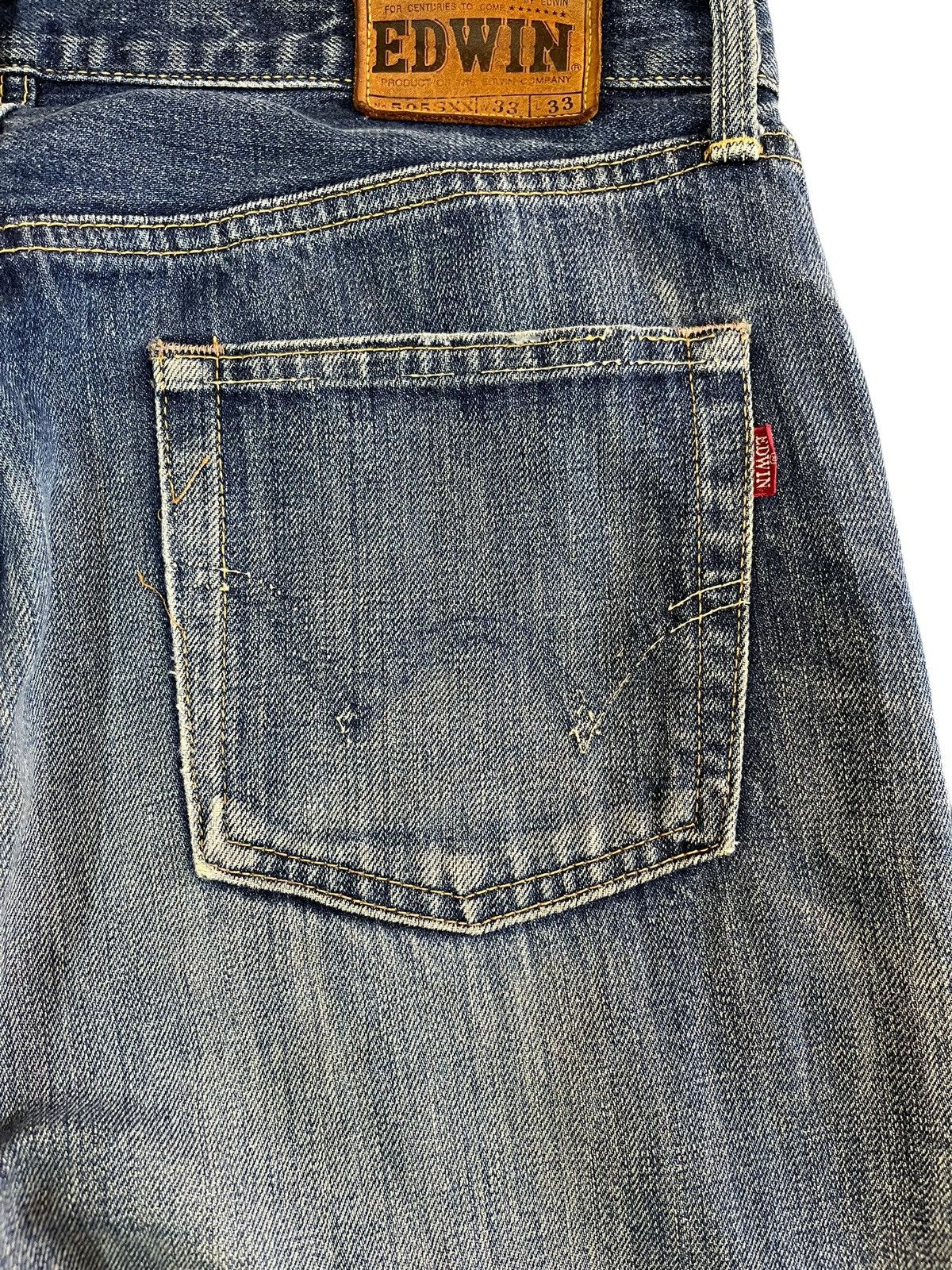 Beauty Beast Vintage Edwin 505SXX Selvedge Button Fly Denim Size US 33 - 9 Thumbnail