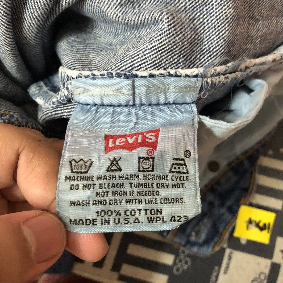 Levi's Levis 501 Blue Denim jeans Pants #A2601 Size 31" - 19 Thumbnail