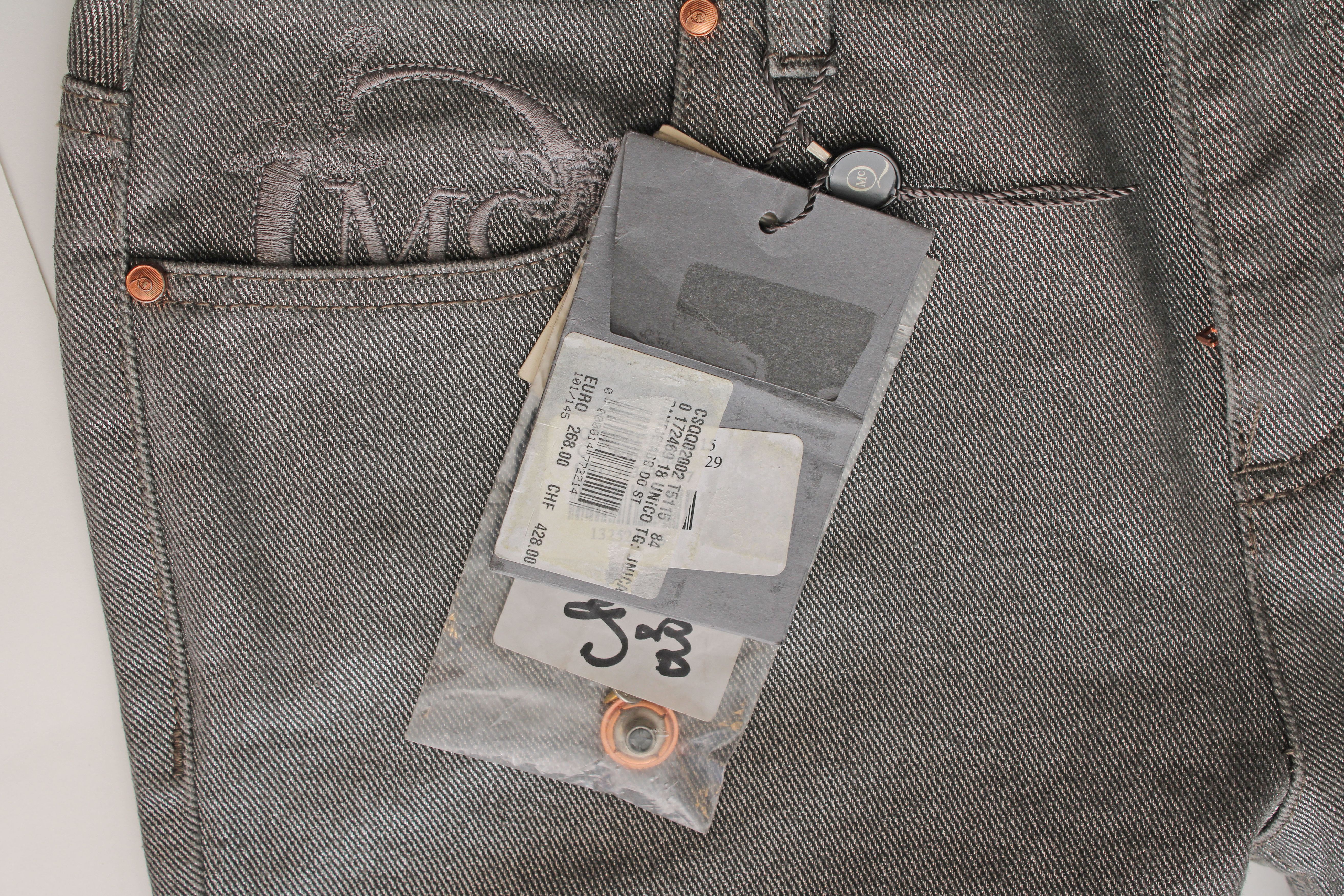 Alexander McQueen MCQ Alexander McQueen Silver Metallic Jeans Size 29" - 10 Thumbnail