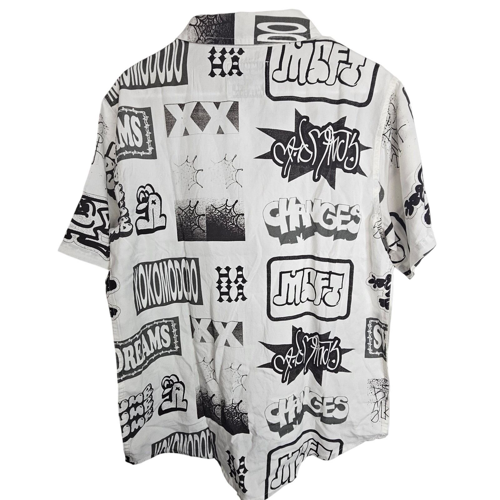 Urban Outfitters Mad Minds M/SF/T Mens All Over Graphic Sweet Dumb Shirt M Size US M / EU 48-50 / 2 - 9 Thumbnail