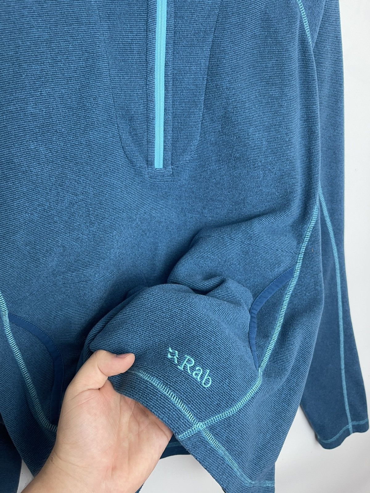 Rab ➕ RAB ninja hood polartec base line hoodie fleece knit Size L / US 10 / IT 46 - 3 Thumbnail