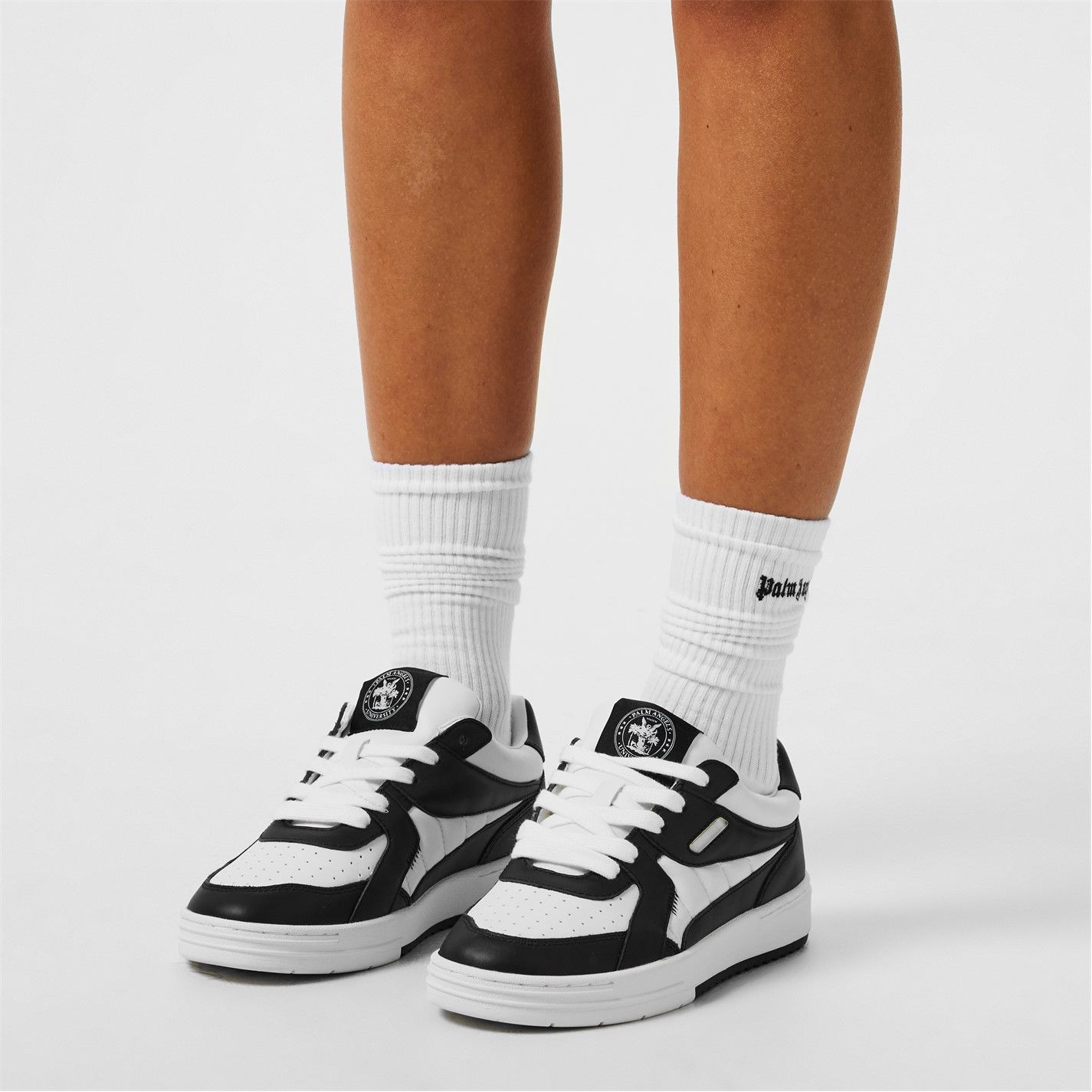 Palm Angels o1g2r1mq0325 Sneakers in Black & White Size US 7 / IT 37 - 2 Thumbnail