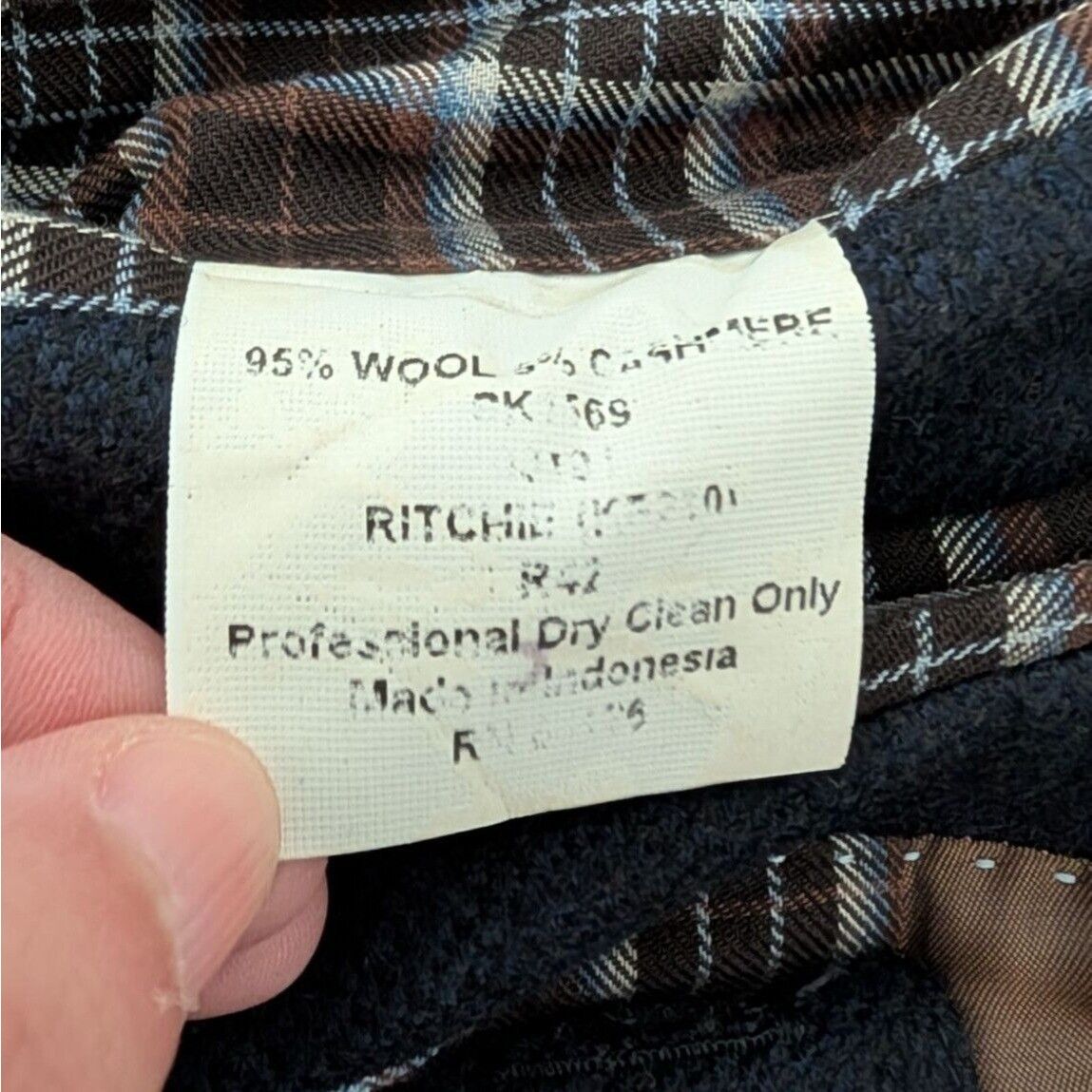 Designer Kroon Wool Cashmere Ritchie Hybrid Jacket Mens Size 44 Blue Size US M / EU 48-50 / 2 - 13 Thumbnail
