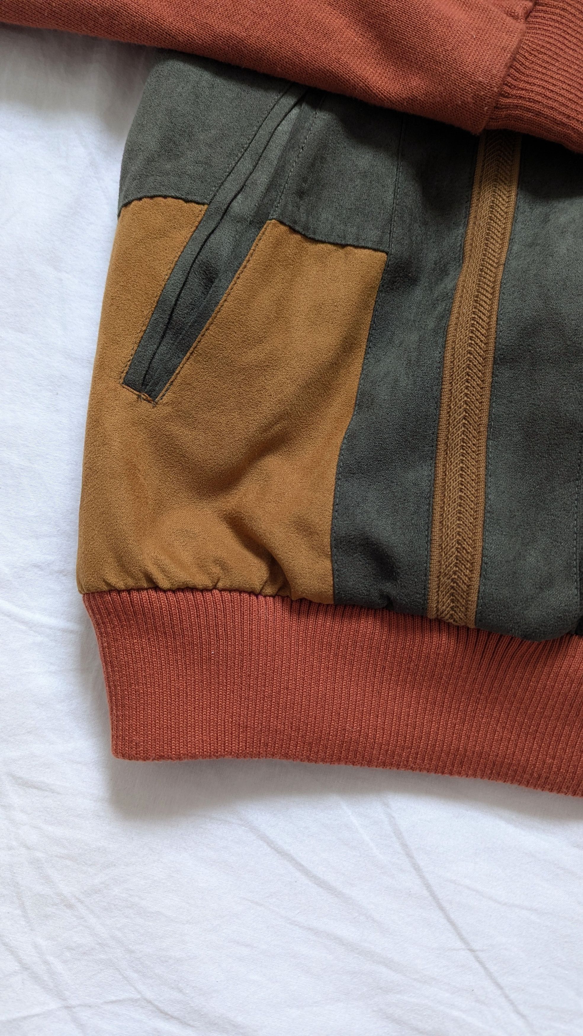 Vintage Vintage bomber with wool Orange baseball streetwear Size US XL / EU 56 / 4 - 2 Thumbnail