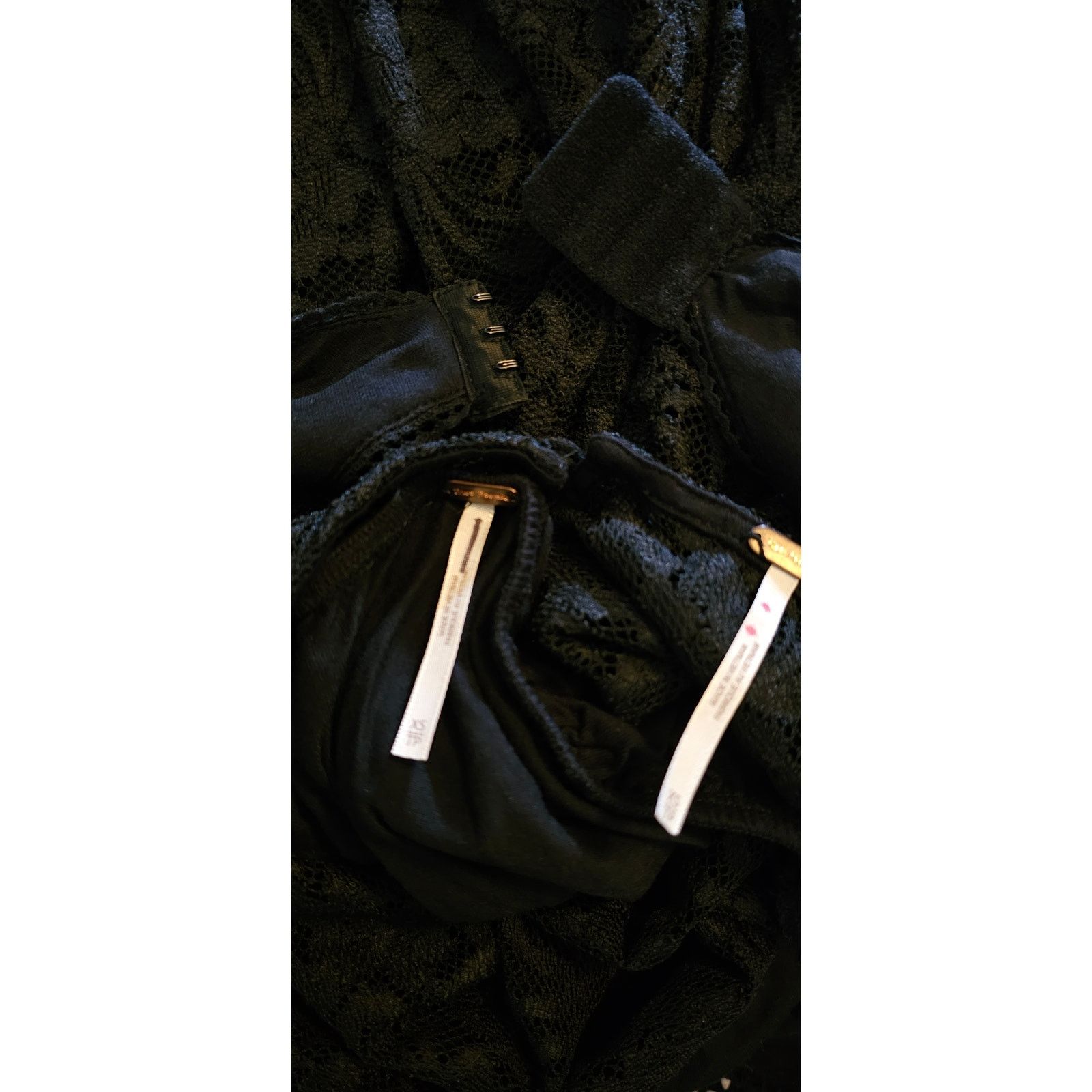 Free People New FREE PEOPLE Adored Maxi Dress LACE $198 X-SMALL Black Size XS / US 0-2 / IT 36-38 - 7 Thumbnail