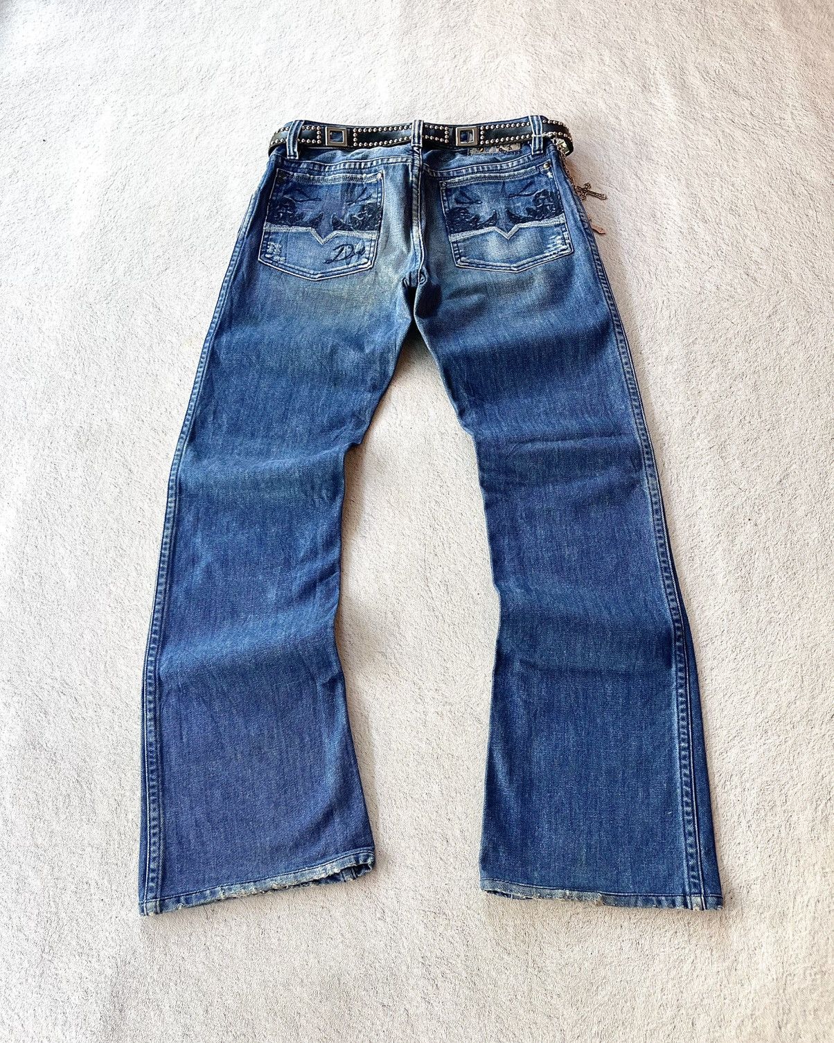 Diesel Distressed Diesel Zaf Special Flared Size US 31 - 7 Thumbnail