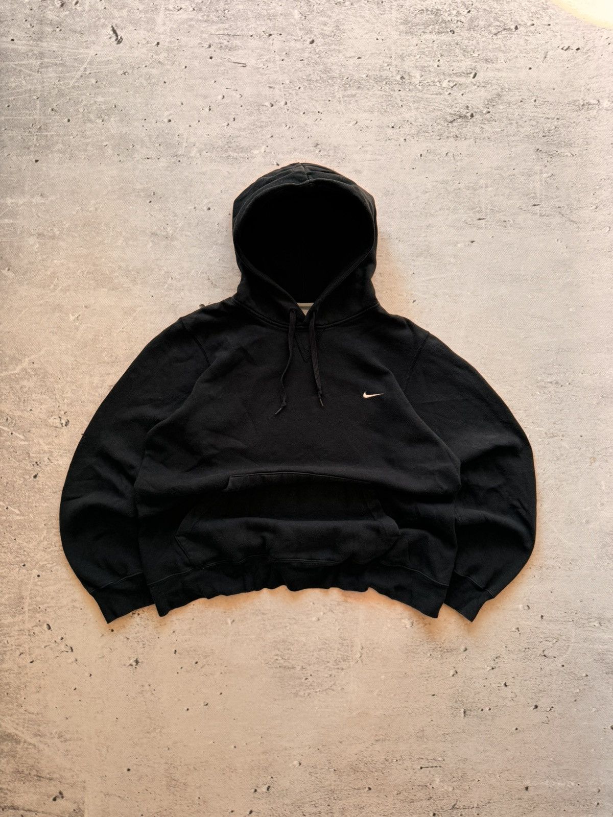 Nike × Vintage NIKE VINTAGE BASIC LOGO OVERSIZE BOXY HOODIE Size US S / EU 44-46 / 1 - 1 Thumbnail