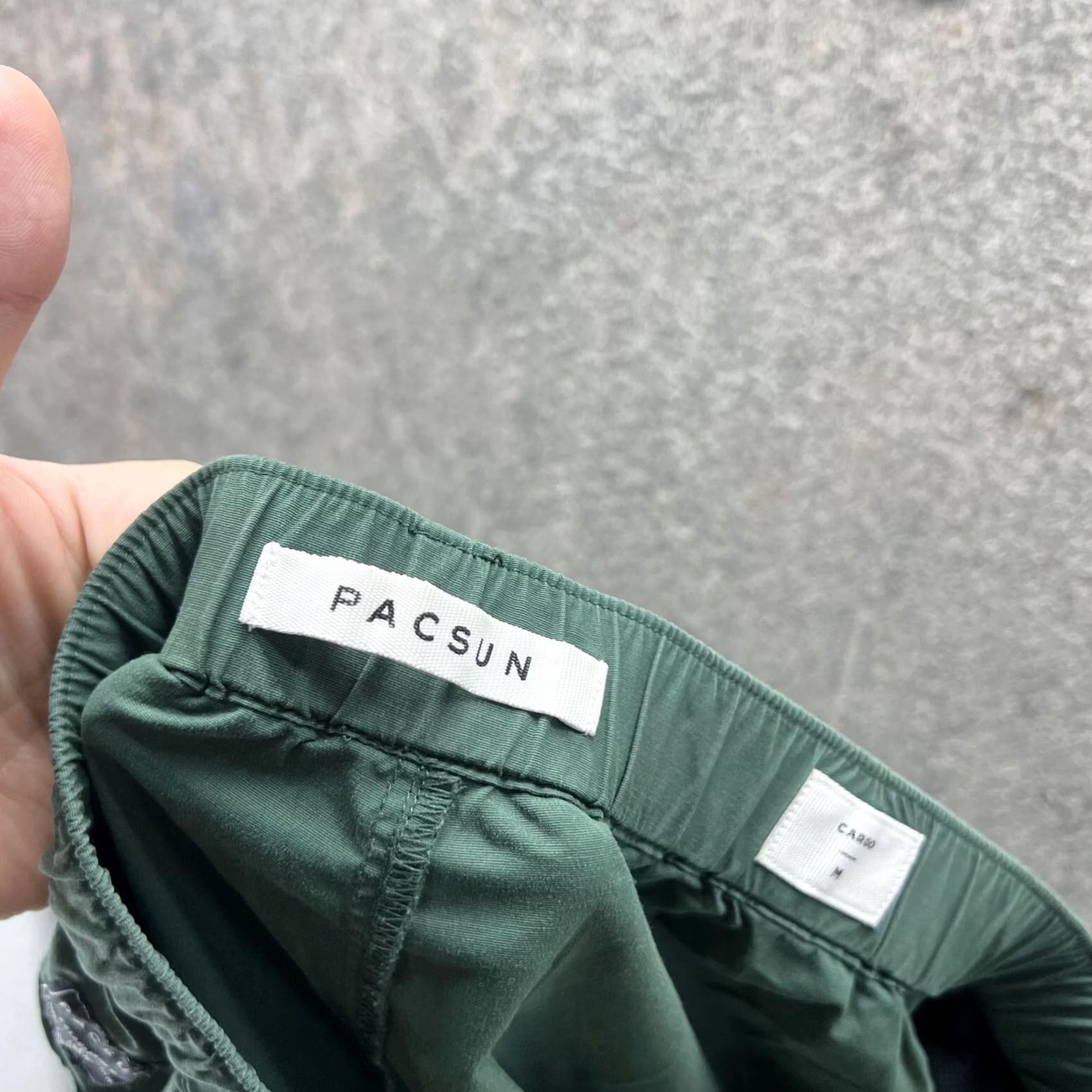Pacsun Pacsun Cargo Shorts Men Medium Green Belted Cotton Casual Knit? (Note: The word "Knit" was not in original; cannot include. Providing final.) Size US 31 - 3 Thumbnail