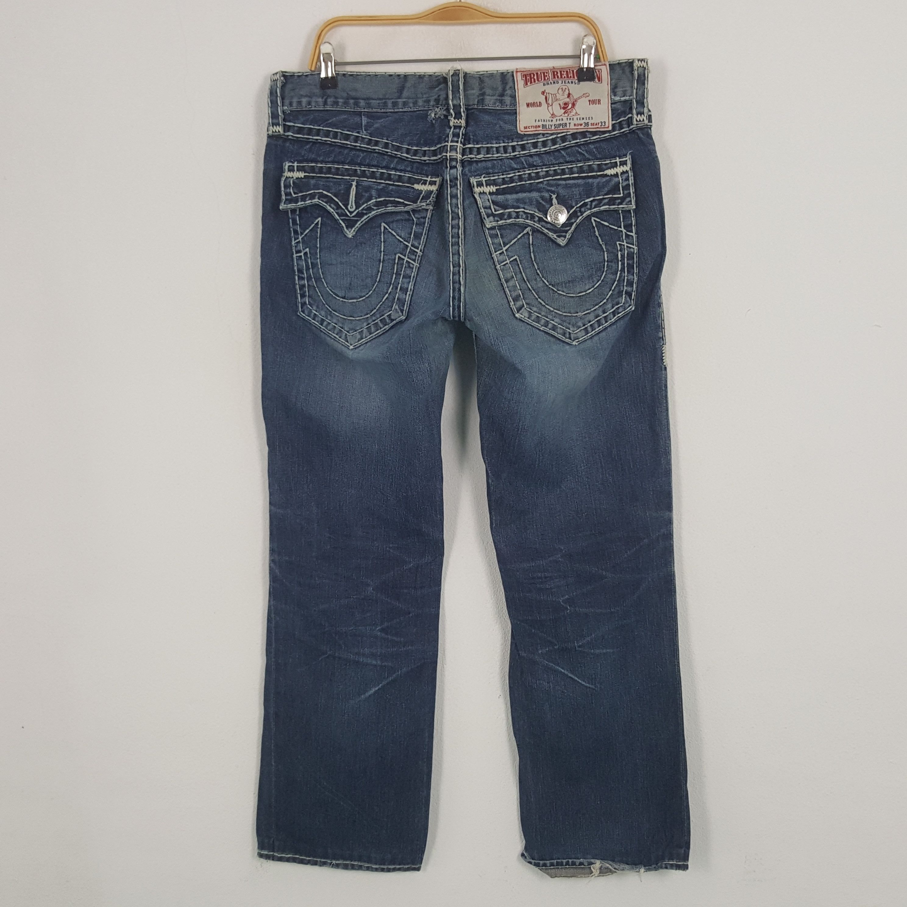 True Religion × Vintage Vintage True Religion BILLY SUPER T Denim Jeans Size US 35 - 10 Thumbnail