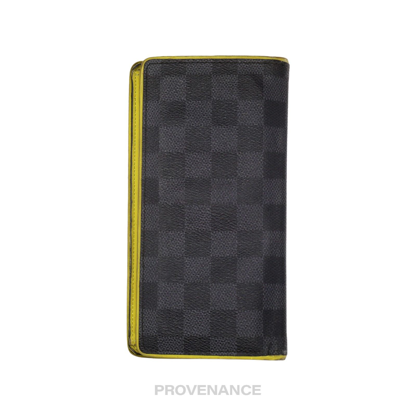 Louis Vuitton 🔴 Louis Vuitton Brazza Long Wallet - Damier Graphite Yellow Size ONE SIZE - 3 Thumbnail