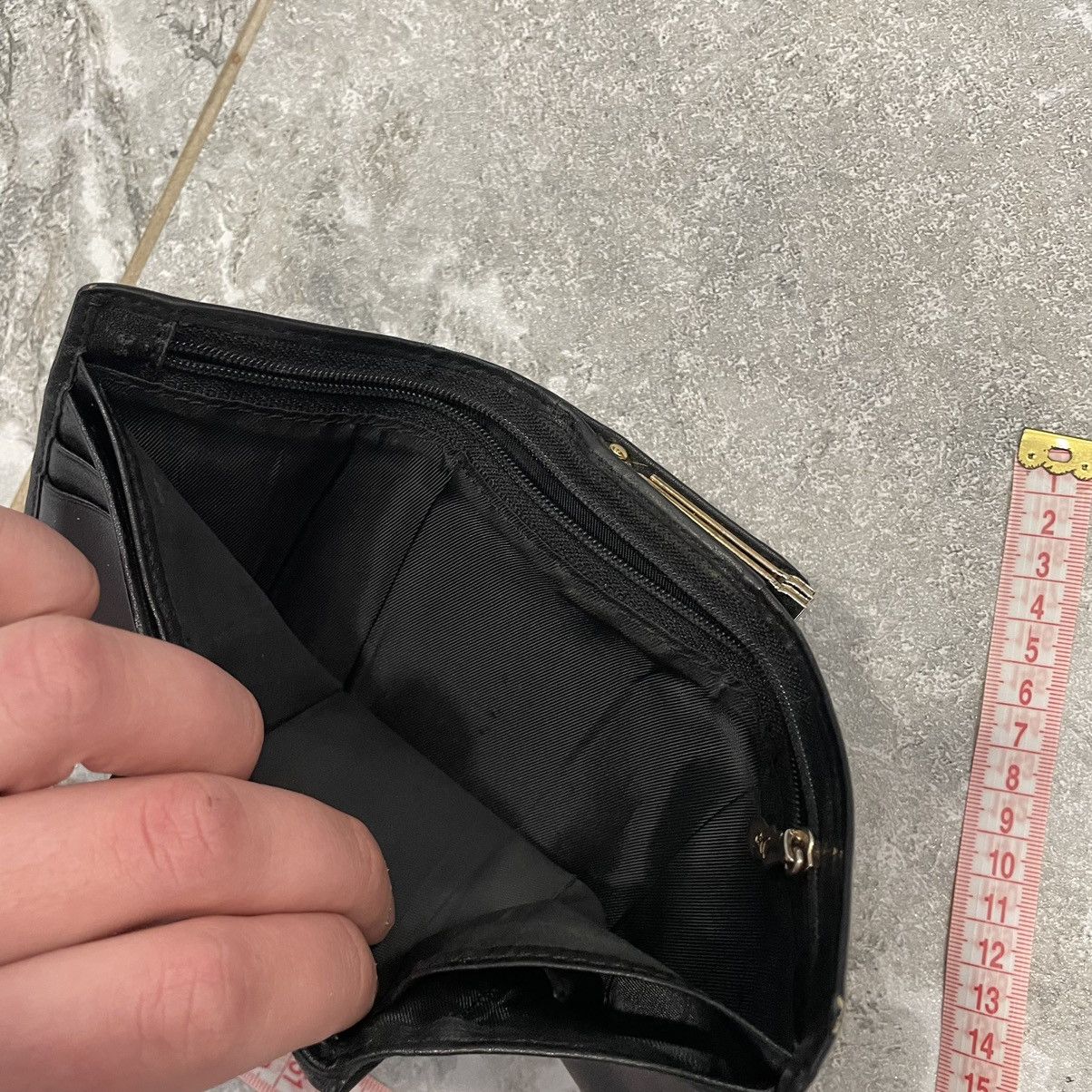 Dolce & Gabbana × Vintage RARE Dolce & Gabbana Steel Logo Vintage Leather Wallet 90s Size ONE SIZE - 12 Thumbnail