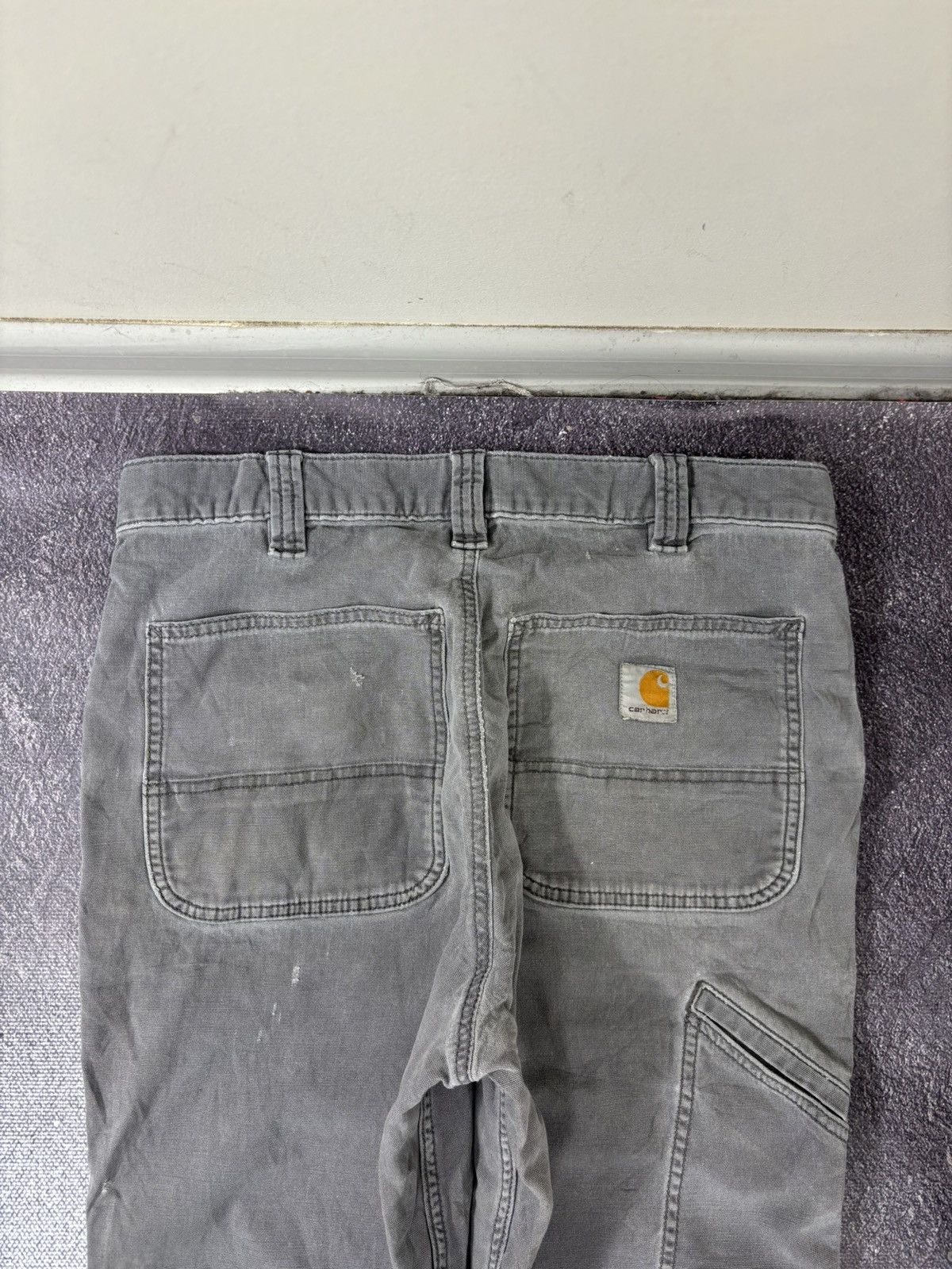 Carhartt Vintage Carhartt USA Relaxed Fit Gray Canvas Work Pants Size US 32 / EU 48 - 6 Thumbnail