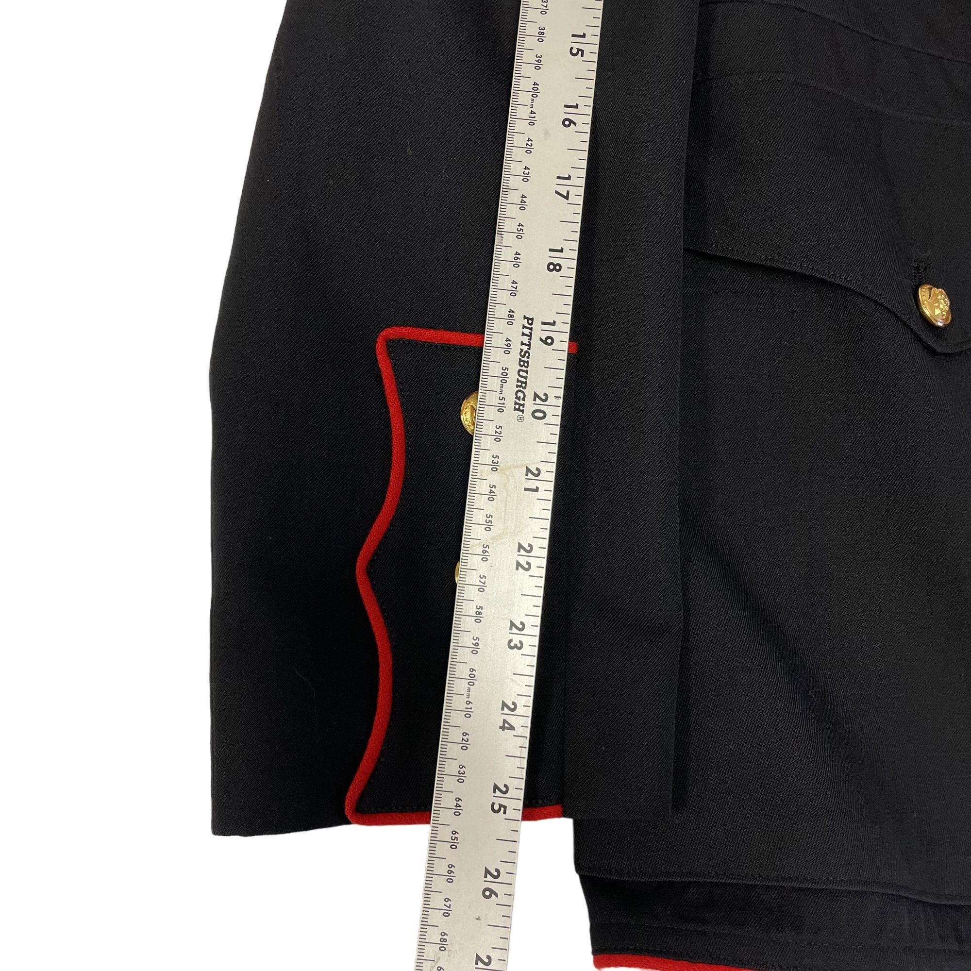 Other Vtg USMC Military Dress Blues Sport Coat Black Jacket Size 40R - 11 Thumbnail