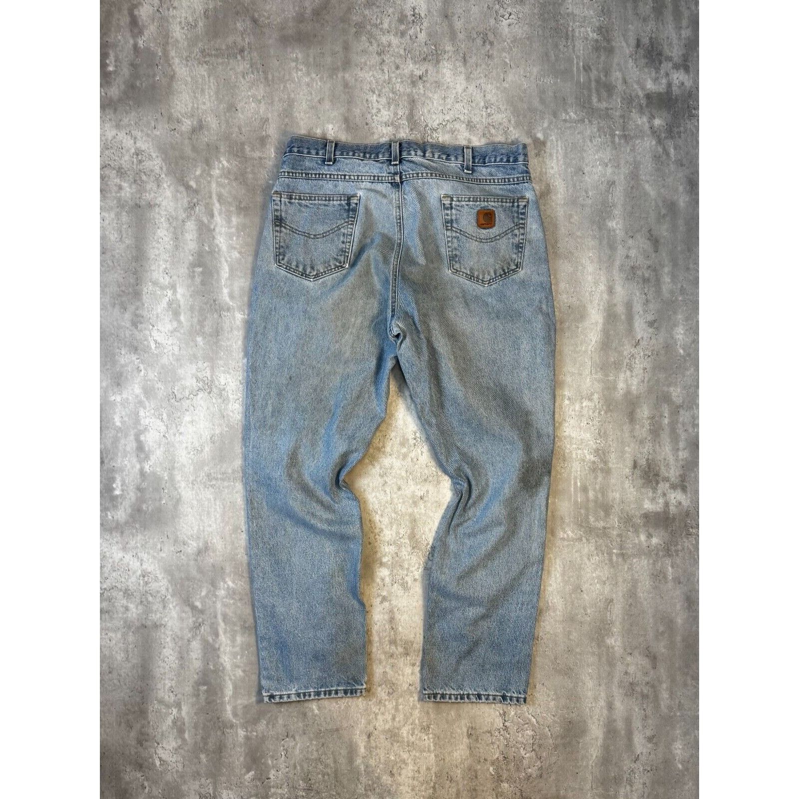 Carhartt Carhartt Traditional Fit Light Wash Denim Pants Size 39 Size US 39 - 2 Thumbnail