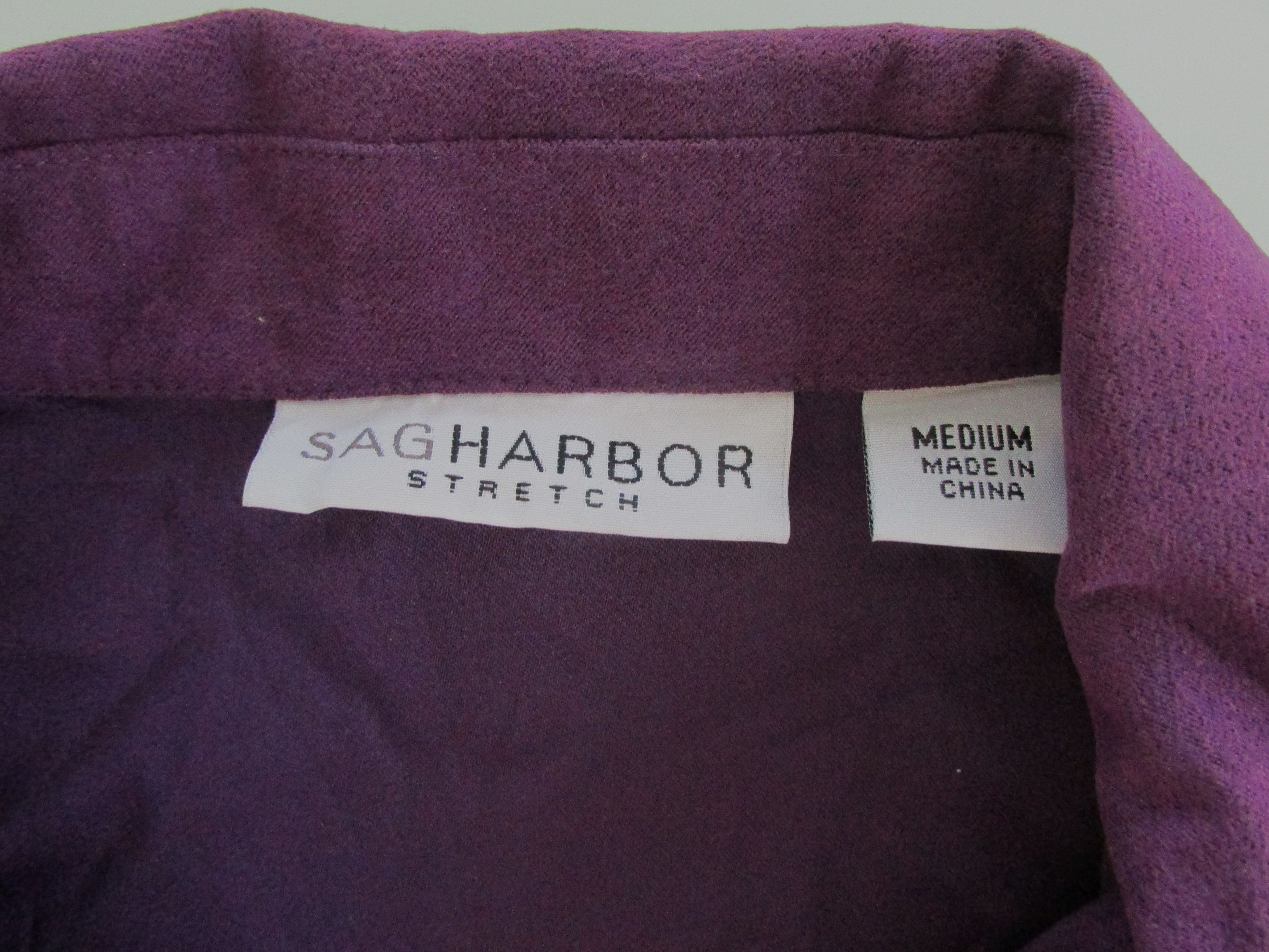 Other Sag Harbor Women's Stretch Faux Suede Shirt Size Medium Size M / US 6-8 / IT 42-44 - 2 Thumbnail