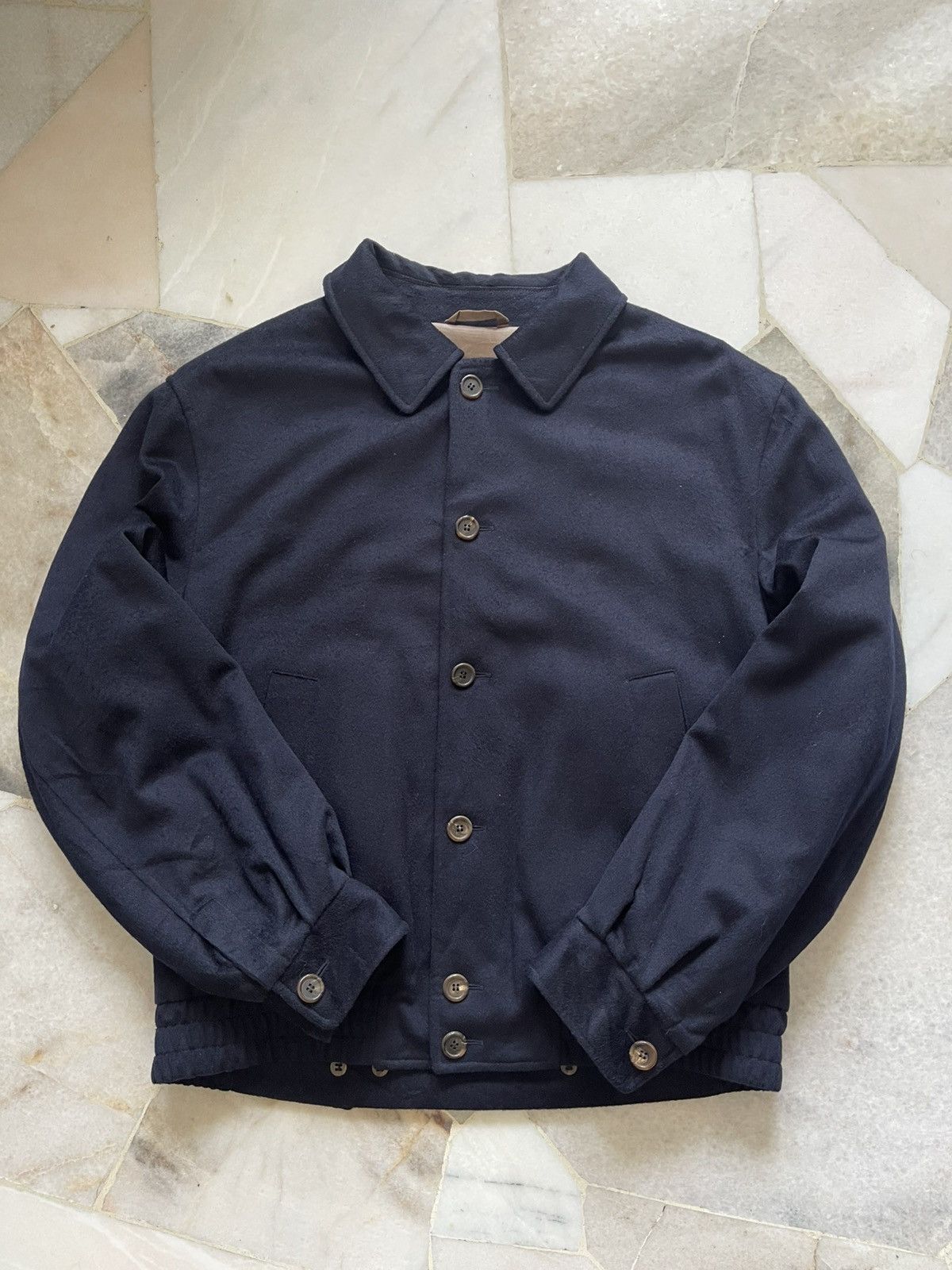 Brioni Brioni Wool Button Bomber Jacket Size US L / EU 52-54 / 3 - 10 Thumbnail