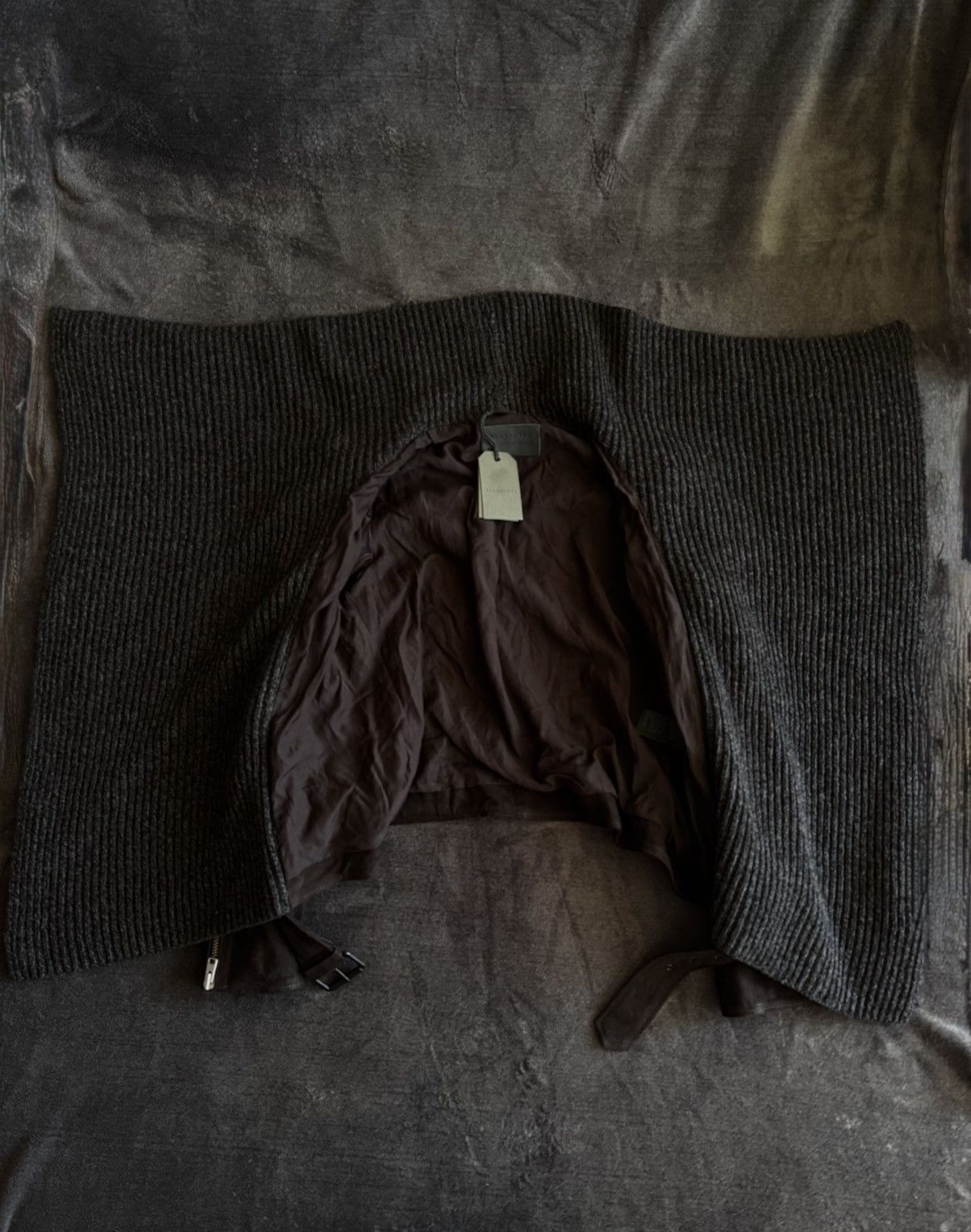 Allsaints All saints suede wrap biker brown jacket y2k NEW Size M / US 6-8 / IT 42-44 - 7 Thumbnail