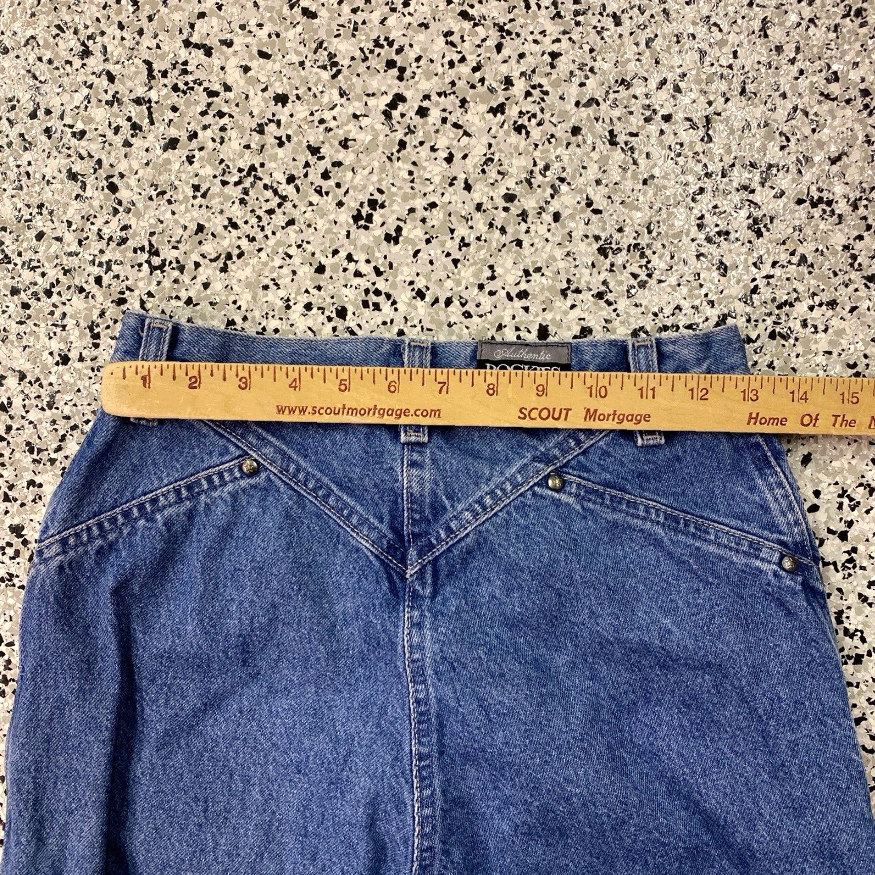 Vintage VINTAGE Rocky Mountain ROCKIES High Rise Western Bareback Jeans 29/9 XL Womens Blue 80s 90s Cowboy Western Jeans Size 40" / US 18 - 4 Thumbnail