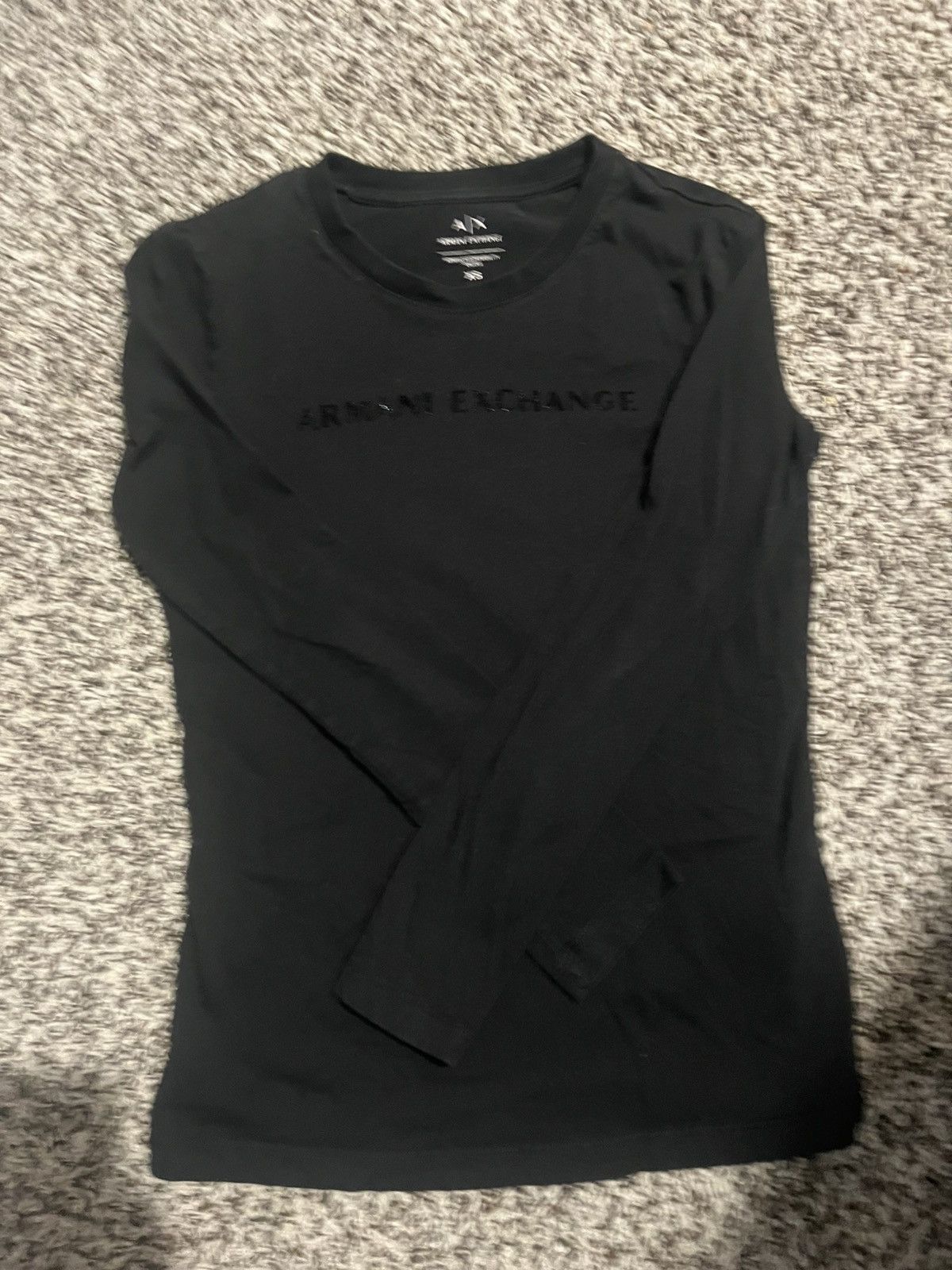 Armani Exchange Armani Exchange Rhinestone Font LS Size XS / US 0-2 / IT 36-38 - 1 Thumbnail