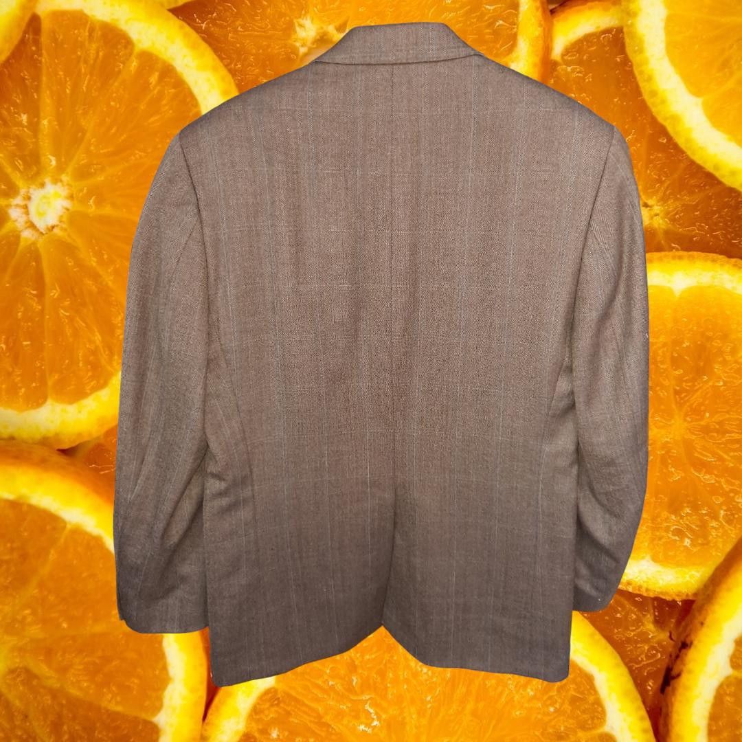 Lauren Ralph Lauren Lauren Ralph Lauren Tan 2 Button Blazer 100% Wool Size 38R Size 38R - 2 Thumbnail