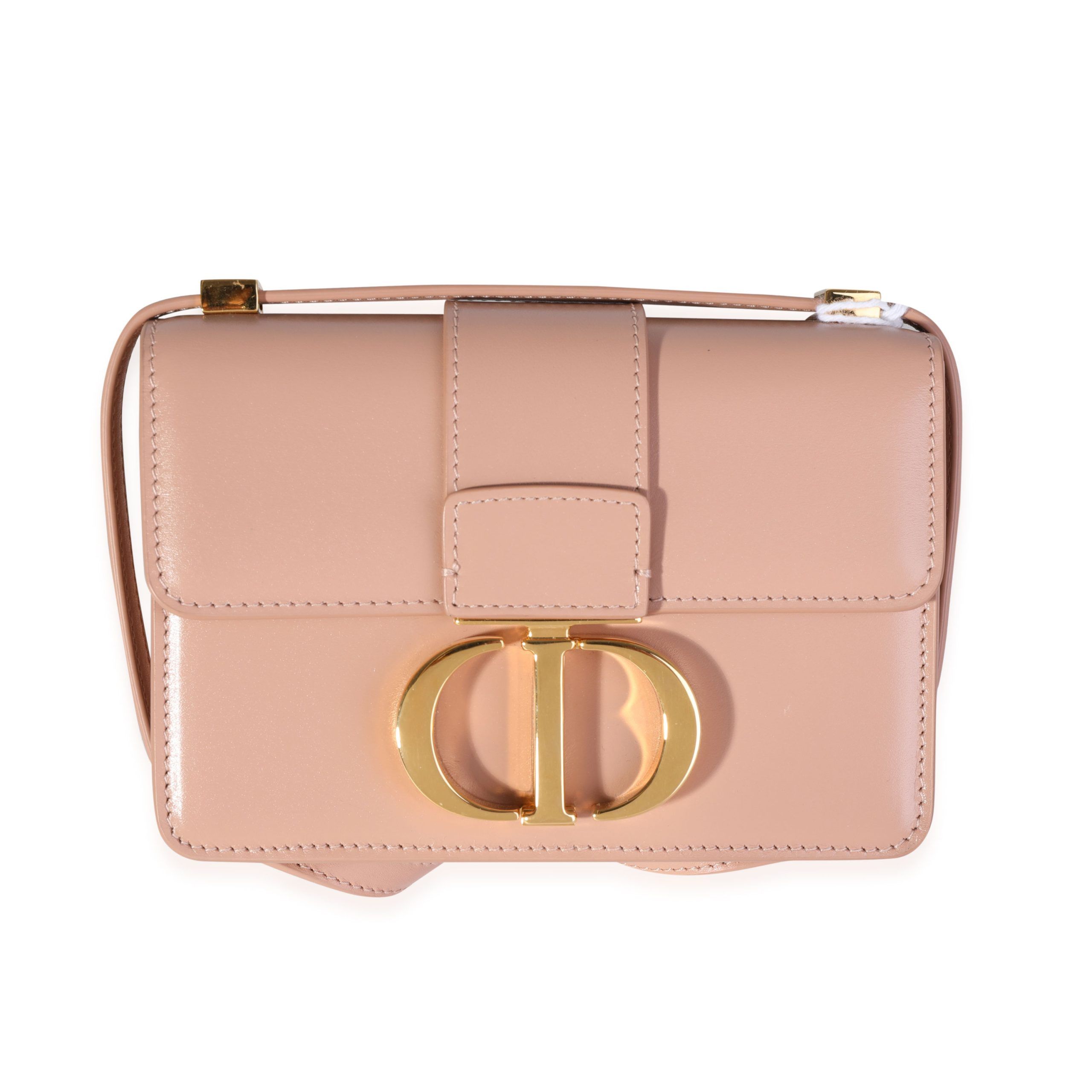 image of Dior Rose Des Vents Calfskin 30 Montaigne Micro Bag in Pink, Women's