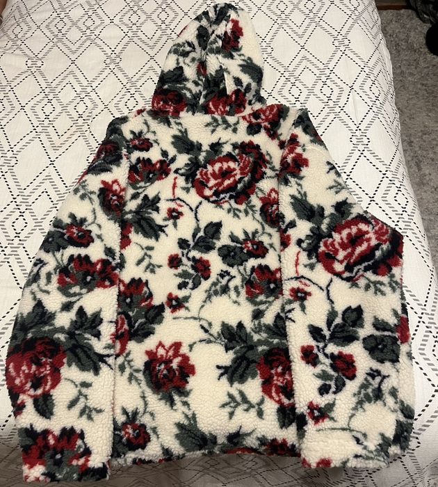 Kith Kith Merrick Floral Sherpa Hoodie Sandrift Grailed