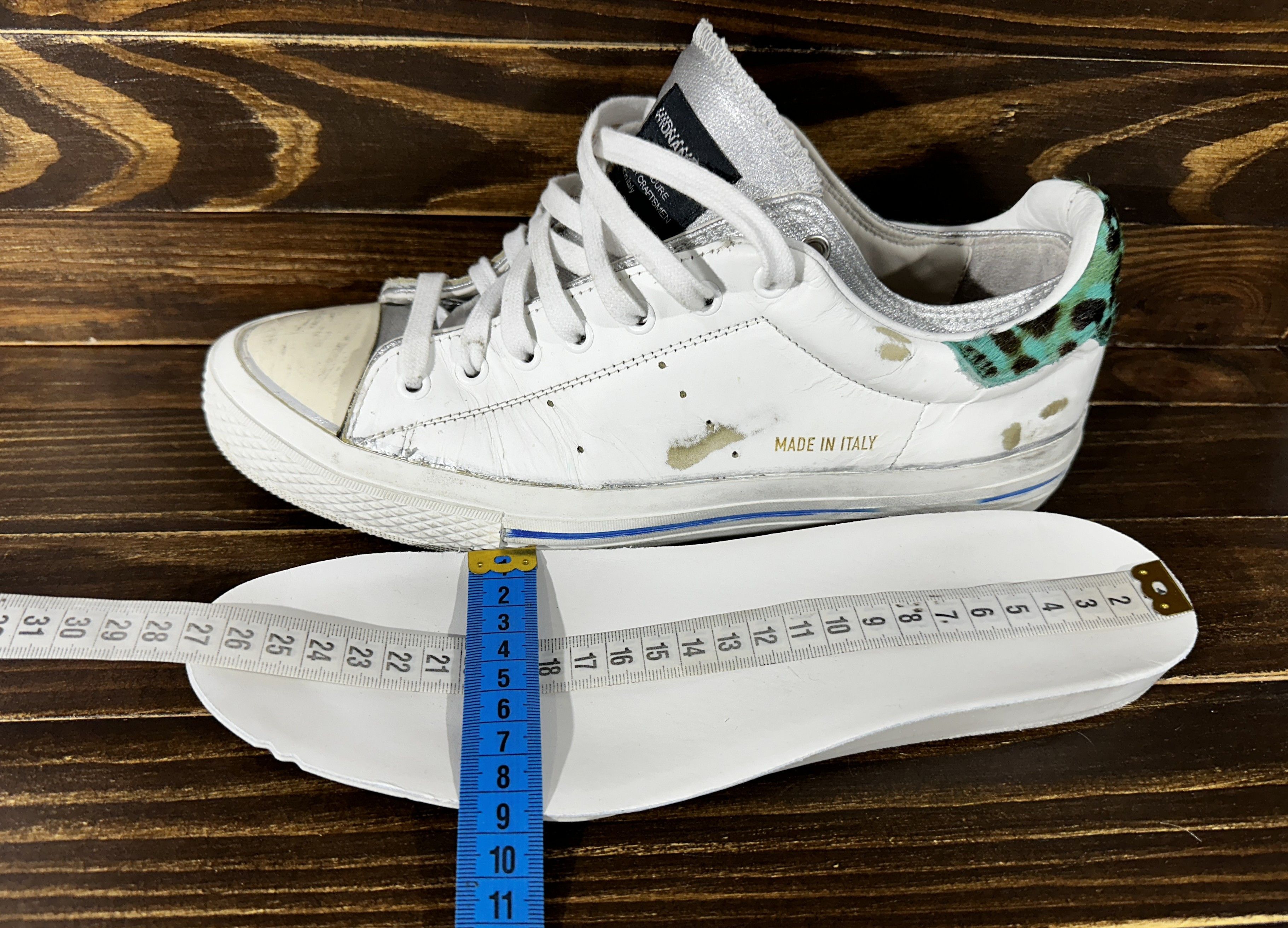 Leather Hidnander Archetypal Starless Donna Low Sneakers MadeInItaly Size US 11 / IT 41 - 13 Thumbnail