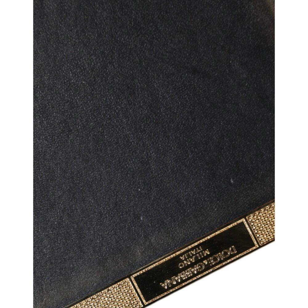 Dolce & Gabbana Dolce & Gabbana Gold Crystal Bifold Clutch Evening Party Wom Size ONE SIZE - 5 Thumbnail
