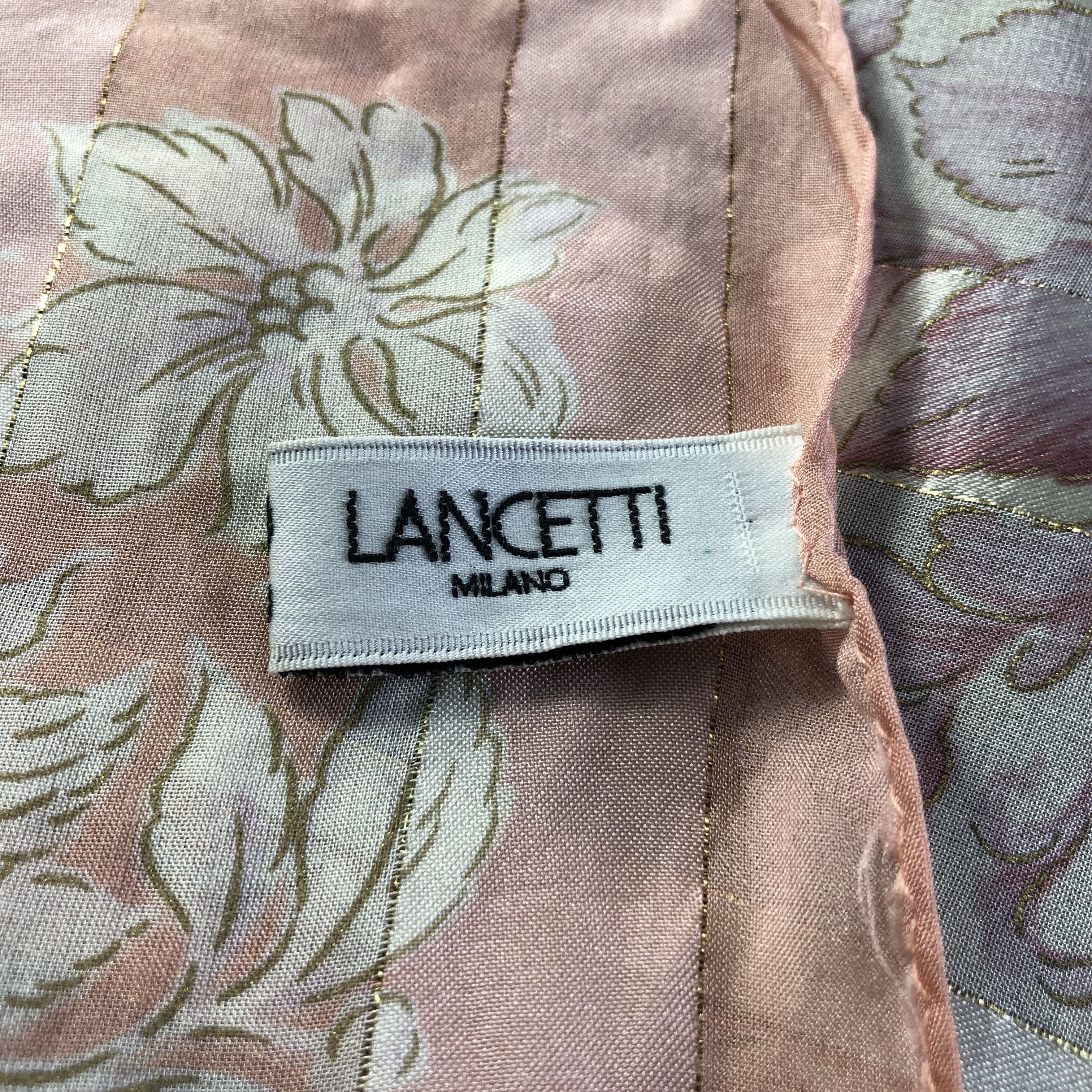 Lui di Lancetti Lancetti Luxury Floral Silk Scarf M983 Size ONE SIZE - 5 Thumbnail