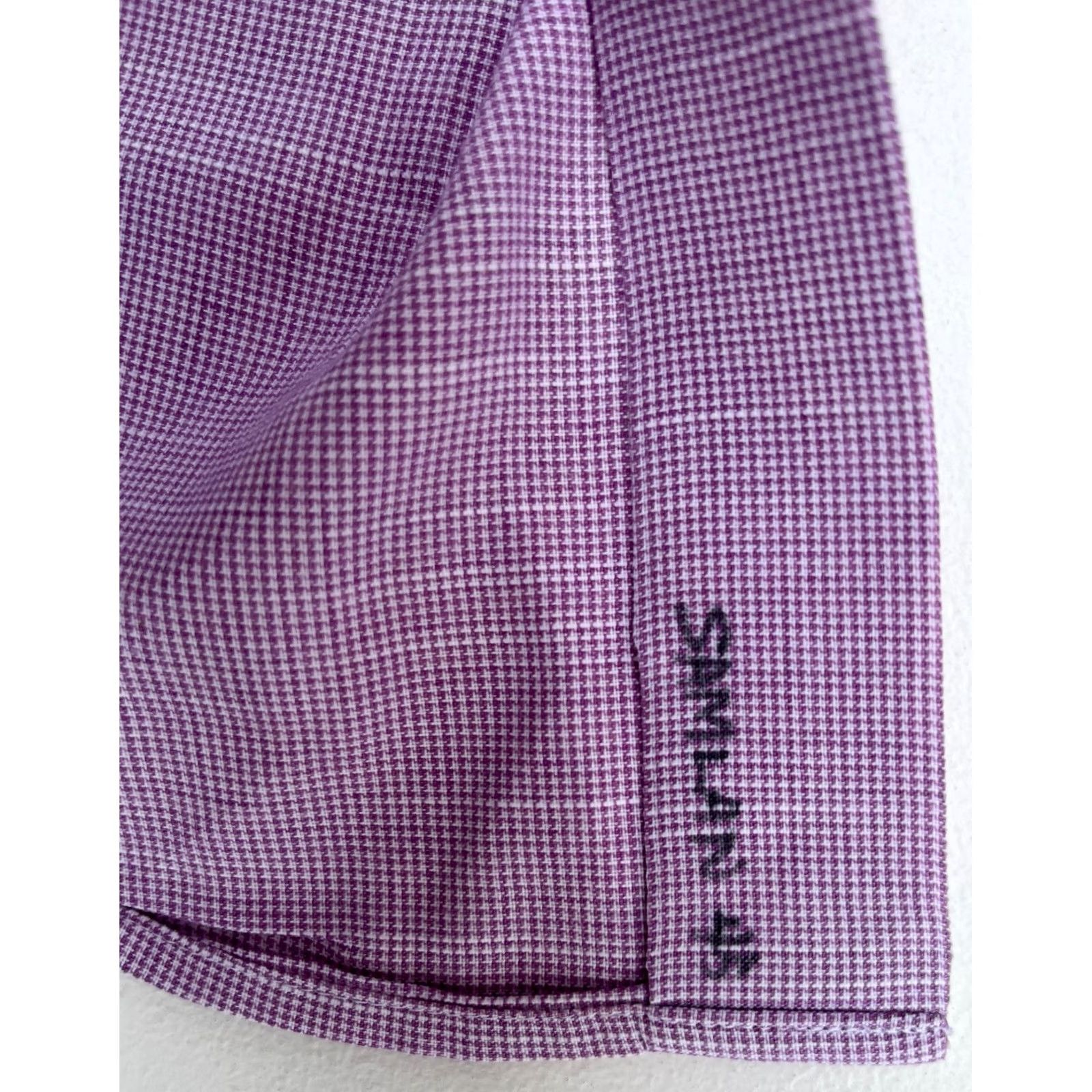 Peter Millar VINTAGE Peter Millar Button-Up Shirt Micro Check Mens Medium Purple Lilac Cotton Short Sleeve? Long Sleeve? Size US M / EU 48-50 / 2 - 5 Thumbnail