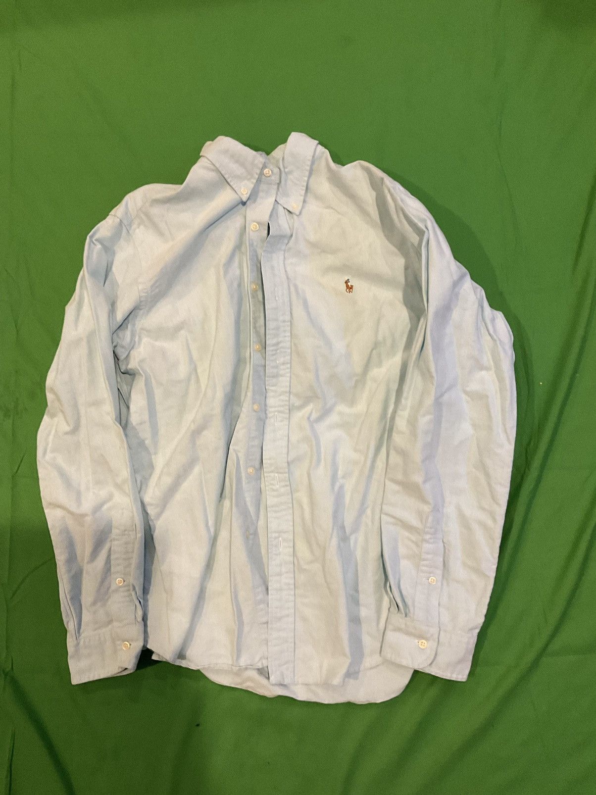 Polo Ralph Lauren × Vintage Vintage Blue Polo Ralph Lauren button-up shirt Size US L / EU 52-54 / 3 - 1 Thumbnail