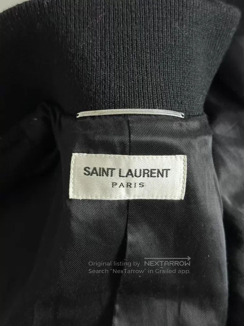Saint Laurent Paris Saint Laurent Paris Black and White Patchwork Baseball Jac Size US M / EU 48-50 / 2 - 3 Thumbnail