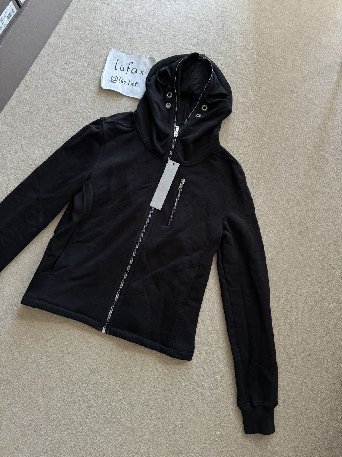 Rick Owens NEW | * SAMPLE * FW22 STROBE RUNWAY GIMP ZIP UP WITH EYELETS Size US M / EU 48-50 / 2 - 2 Thumbnail
