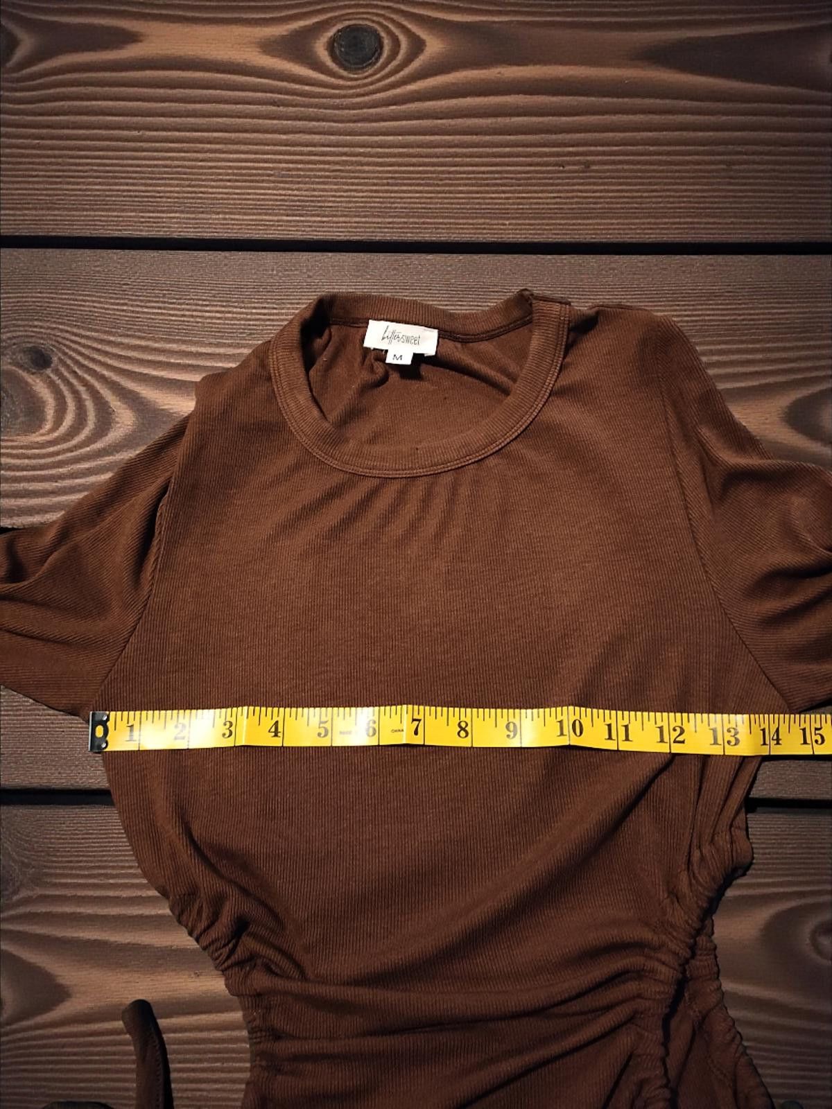 Other Bitter Sweet Medium Brown Side Cutout Dress Size M / US 6-8 / IT 42-44 - 6 Thumbnail