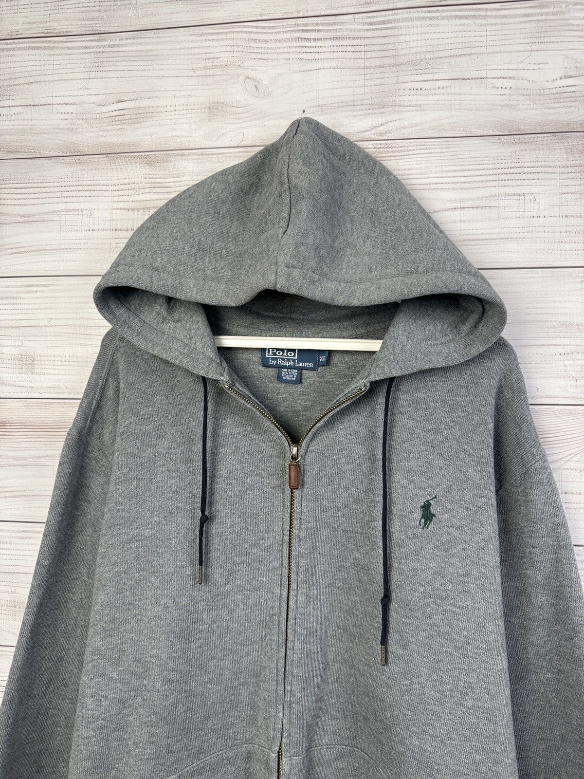 Polo Ralph Lauren Vintage Polo Ralph Lauren Zip Up Hoodie Size US XL / EU 56 / 4 - 2 Thumbnail