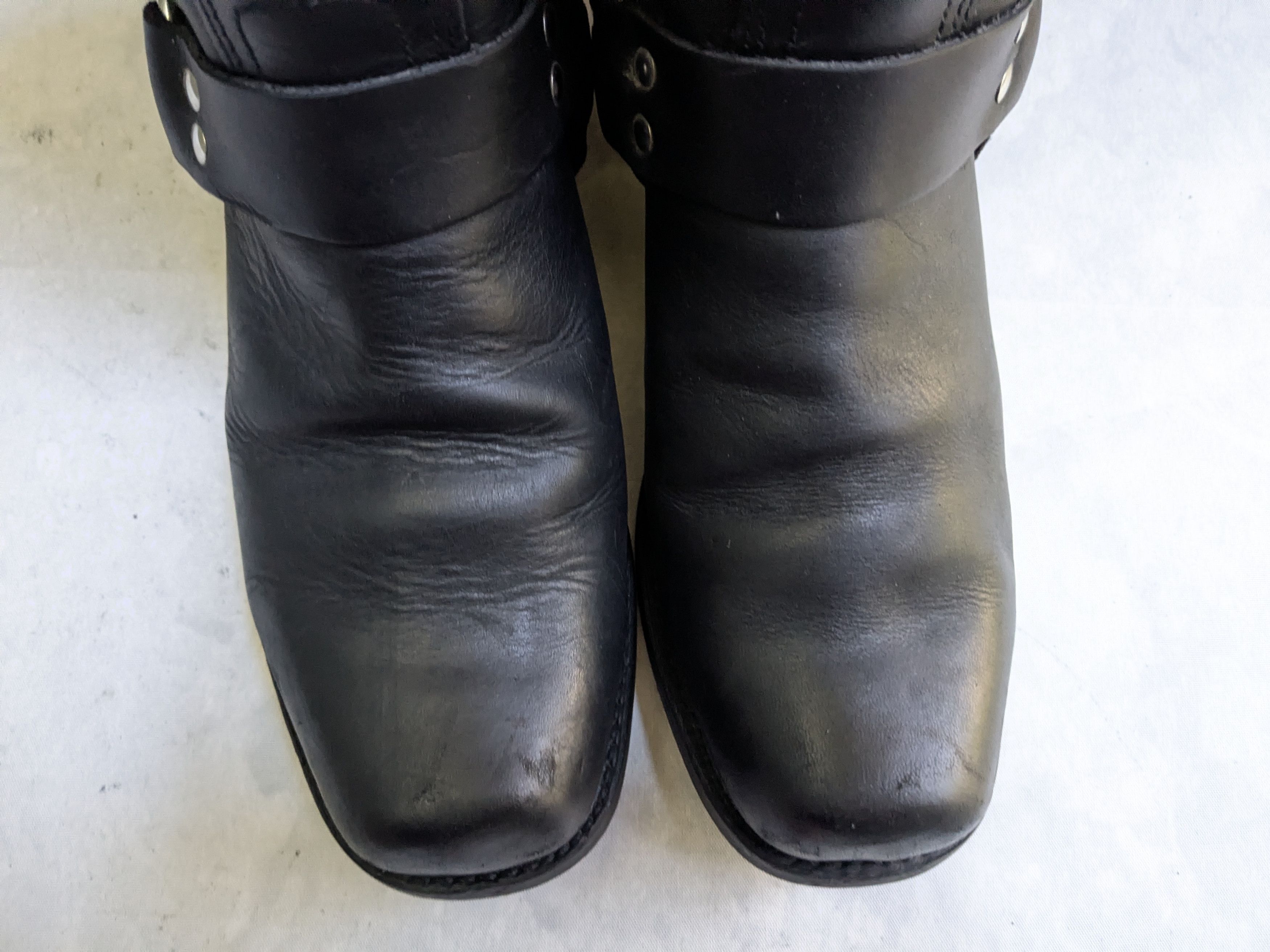 Frye Frye Harness Black Leather 10 M Strap Size US 10 / EU 43 - 2 Thumbnail