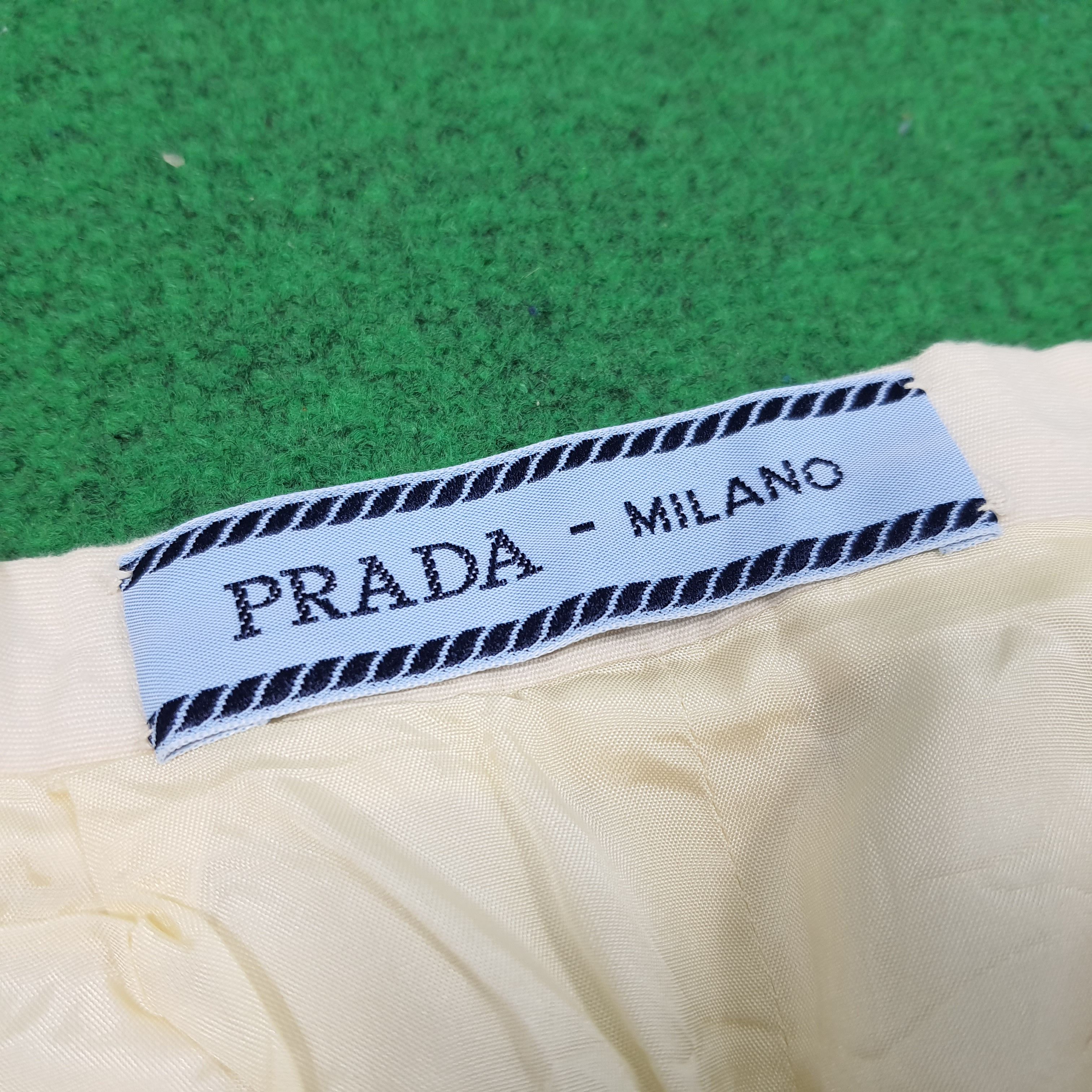 Prada × Vintage Vintage Prada Milano Luxury Brand Midi Skirts Size 25" / US 0 / IT 36 - 3 Thumbnail