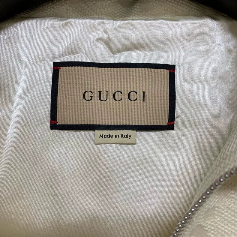 Gucci Gucci Beige full-print embossed windbreaker jacket Size S / US 4 / IT 40 - 3 Thumbnail