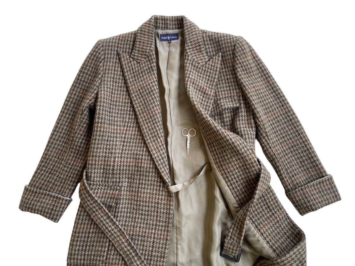 Ralph Lauren Ralph Lauren Houndstooth Checked Belted Longcoat Size M / US 6-8 / IT 42-44 - 6 Thumbnail