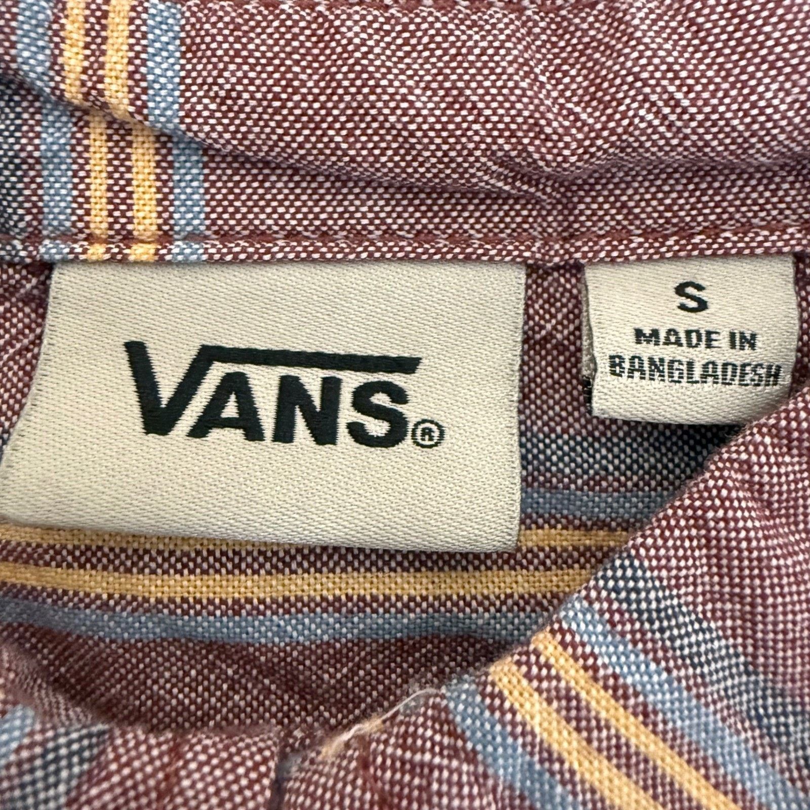 Vans Vans Off The Wall Mens Small Striped Long Sleeve Shirt Size US S / EU 44-46 / 1 - 2 Thumbnail