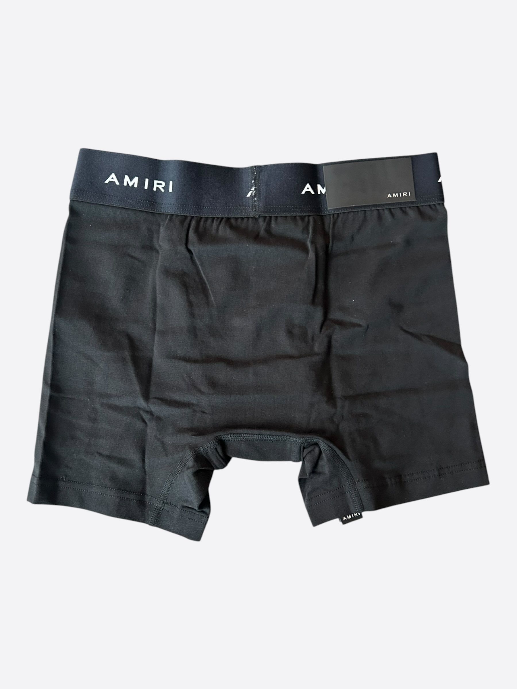 Amiri Amiri Black & White Repeat Logo Boxershorts Size 40 - 2 Thumbnail