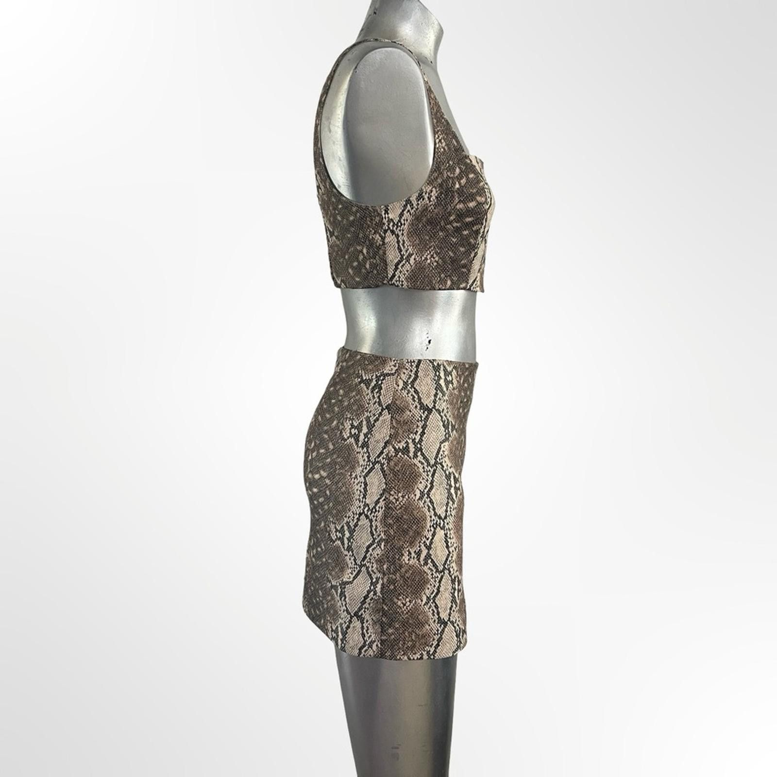 Forever 21 Cute Forever 21 Brown Snake Print Set in size S Size S / US 4 / IT 40 - 2 Thumbnail